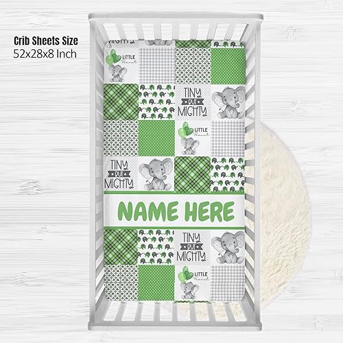 Miniatura 6 de Sábanas personalizadas para cuna de bebé con nombre, sábanas ajustadas personalizadas para cuna deportiva de rugby para bebés, juegos de ropa de