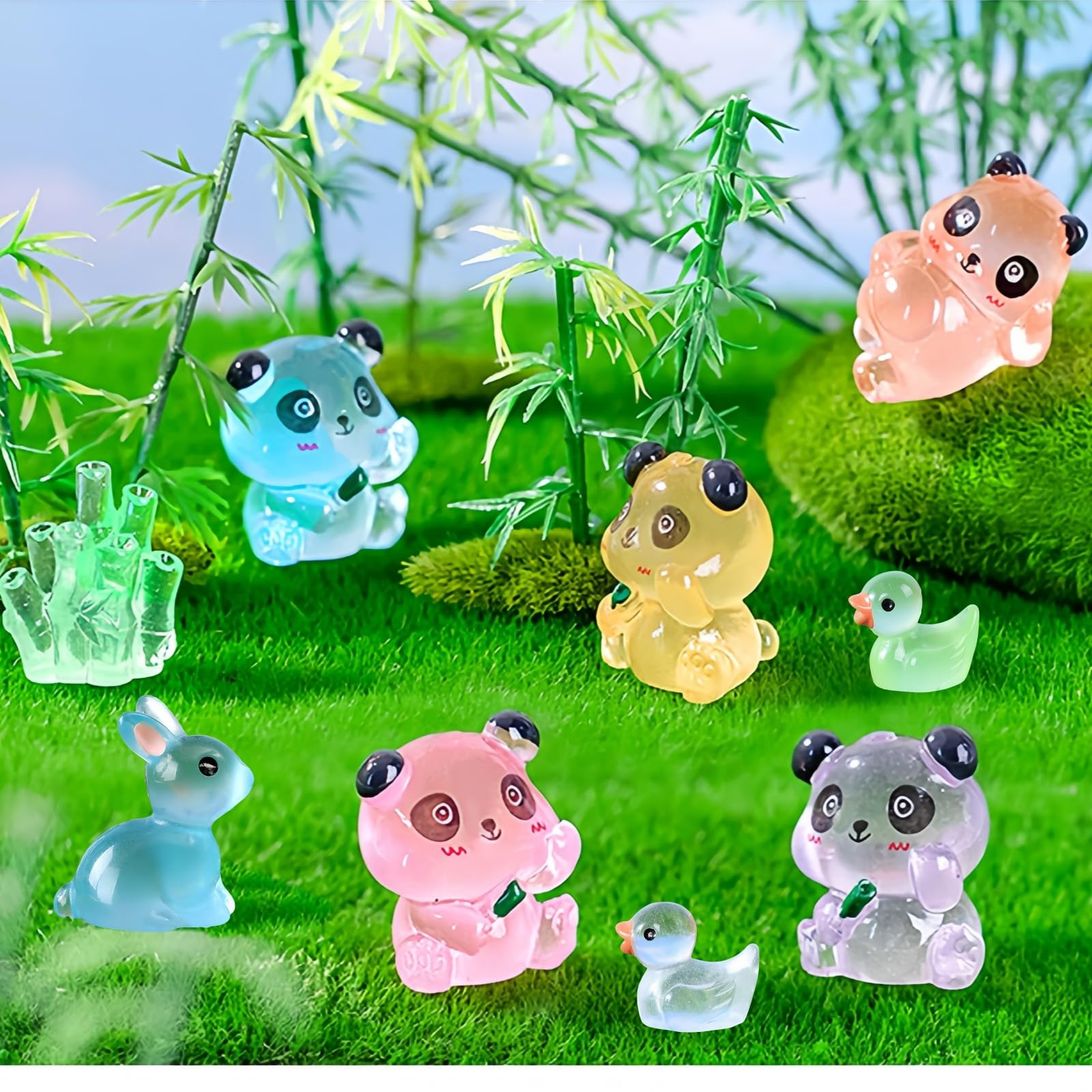 Yiqicomle 53pcs Glow Resin Animals - Image 3