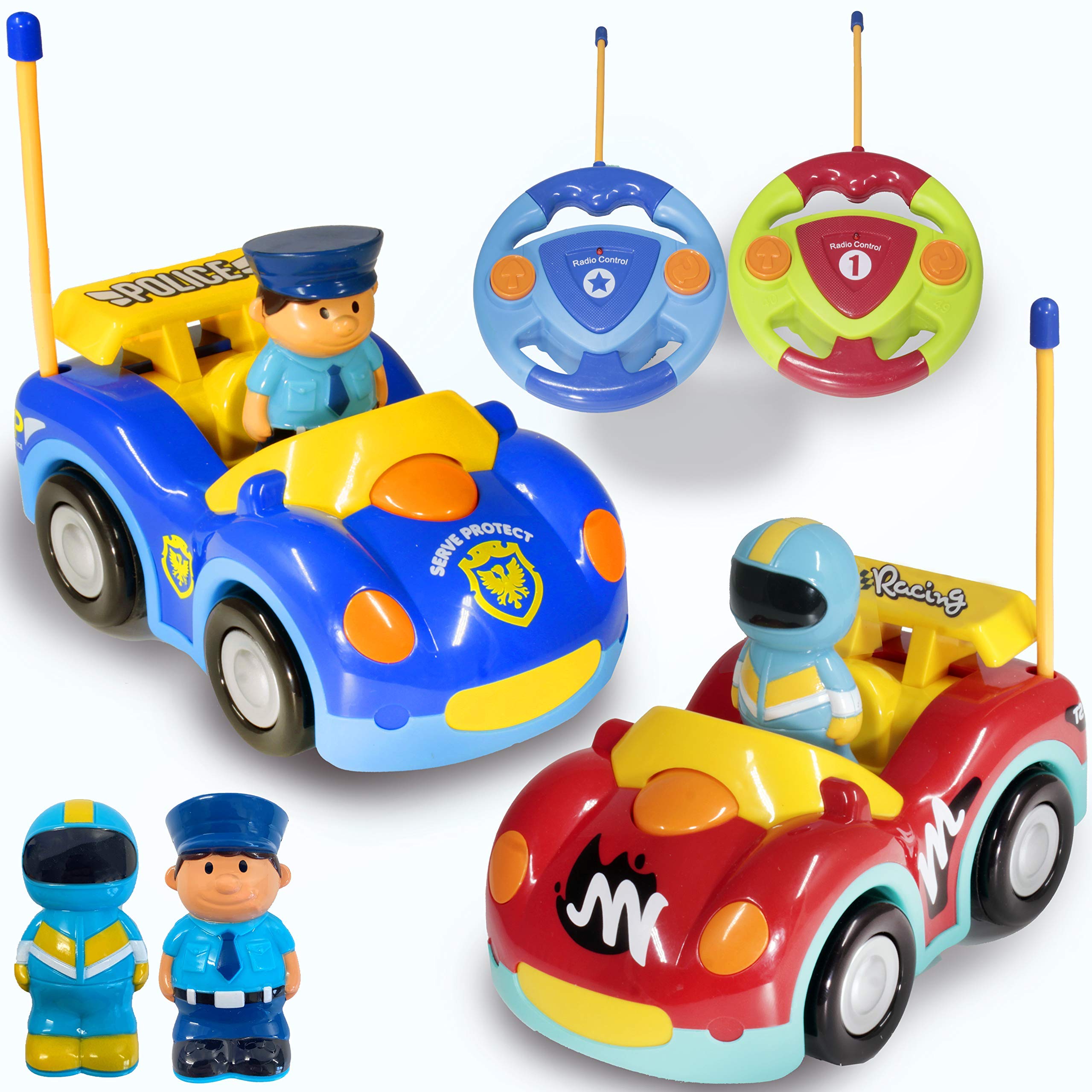 Buy Haktoys Remote Control Cartoon Car and Race Car RC Radio Control Toys for Toddlers and Kids