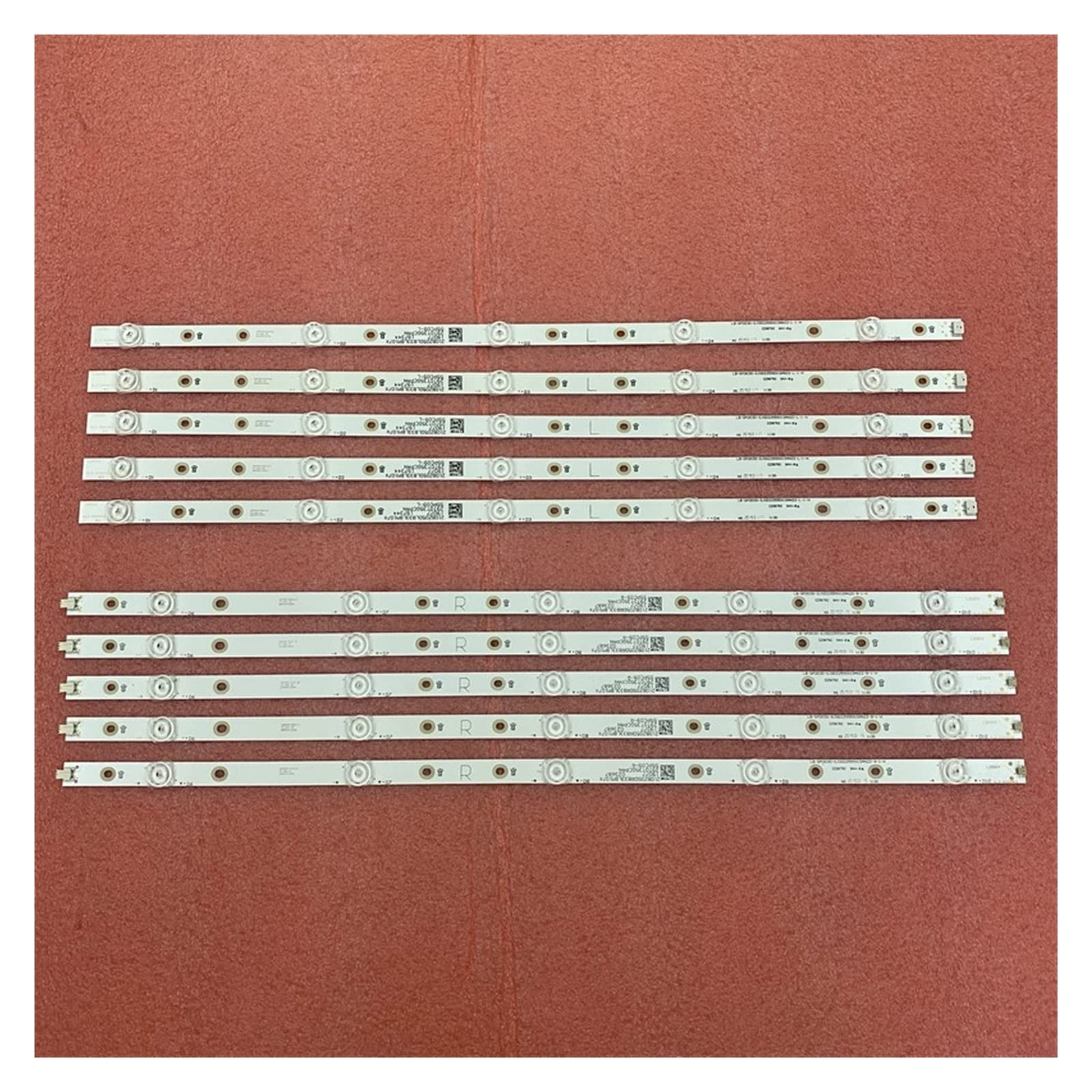 Piezas de Repuesto de TV- Kit 10pcs DIRIGIÓ Barra de Tiras de Fondo de Retroceso Compatible con 5 5pus6804/12 55pus7334/12 55pus5670/12 (Color : 50pcs For 5 TV)