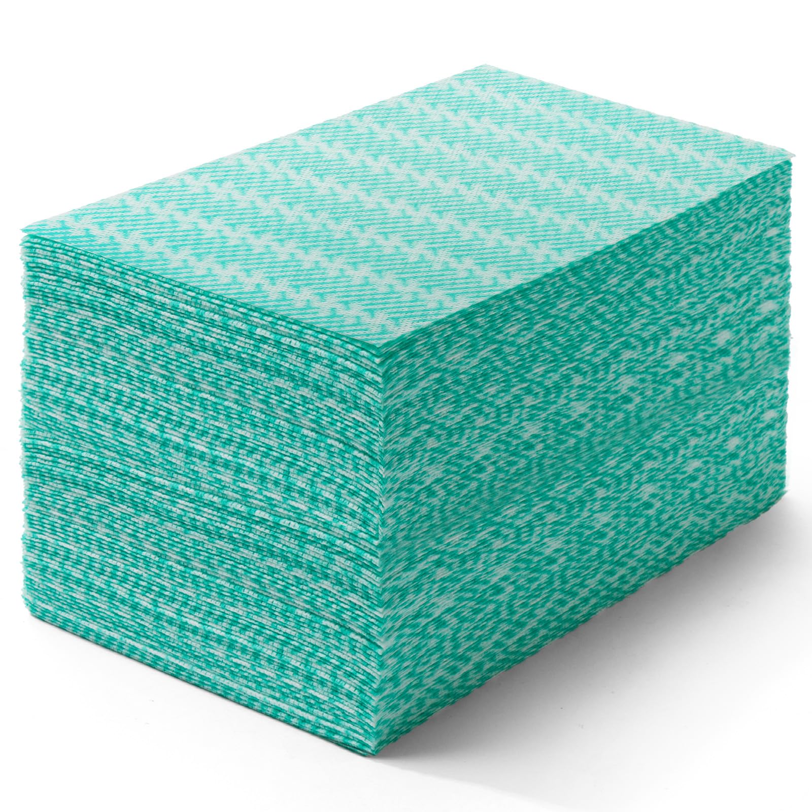 Peachicha Reusable Cleaning Towels Reusable Cloths Dish Cloths, 50 Count Multi-Purpose Handy Towel, Disposabel Dry Kitchen Wipes, Durable, Absoebent, Dry Quickly, Green, Handi Wipe