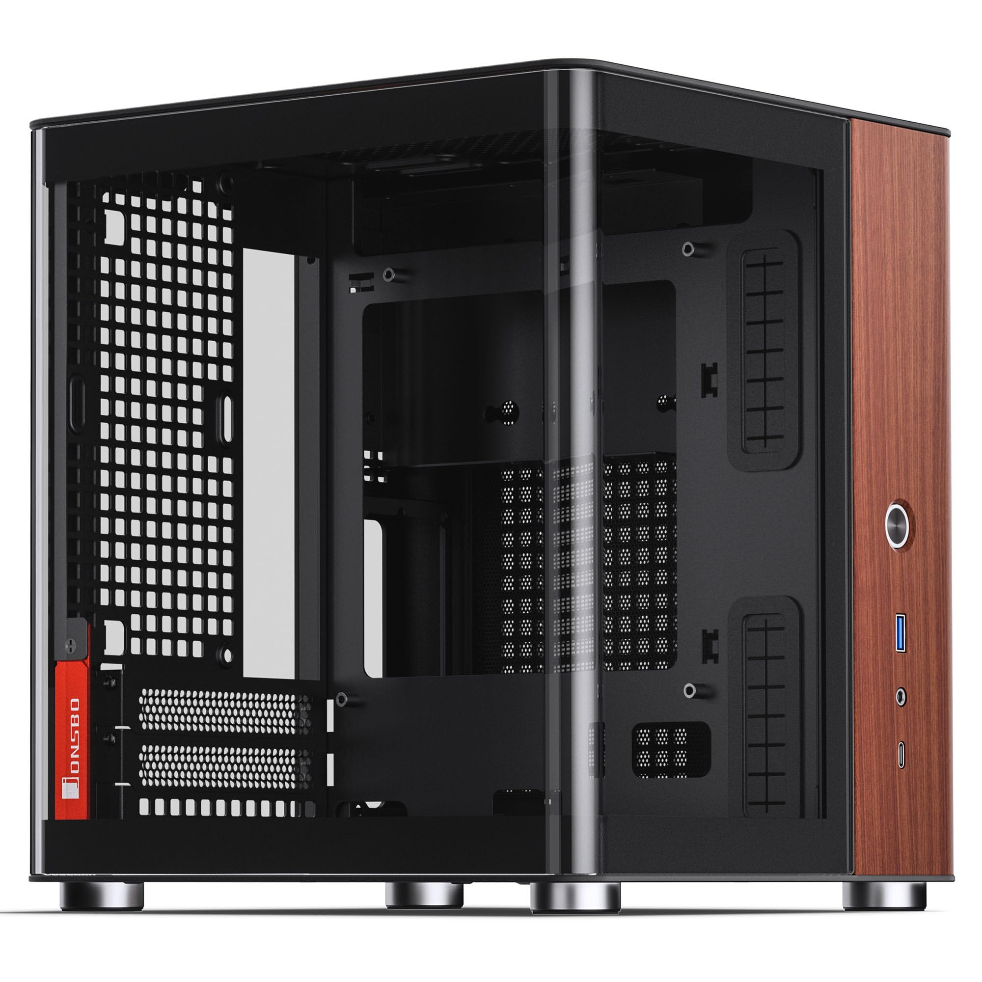 Jonsbo TK-0 Black Mini-ITX PCケース Amazon.co.jp: JONSBO TK-0 ブラック ITX ミニタワー PCケース