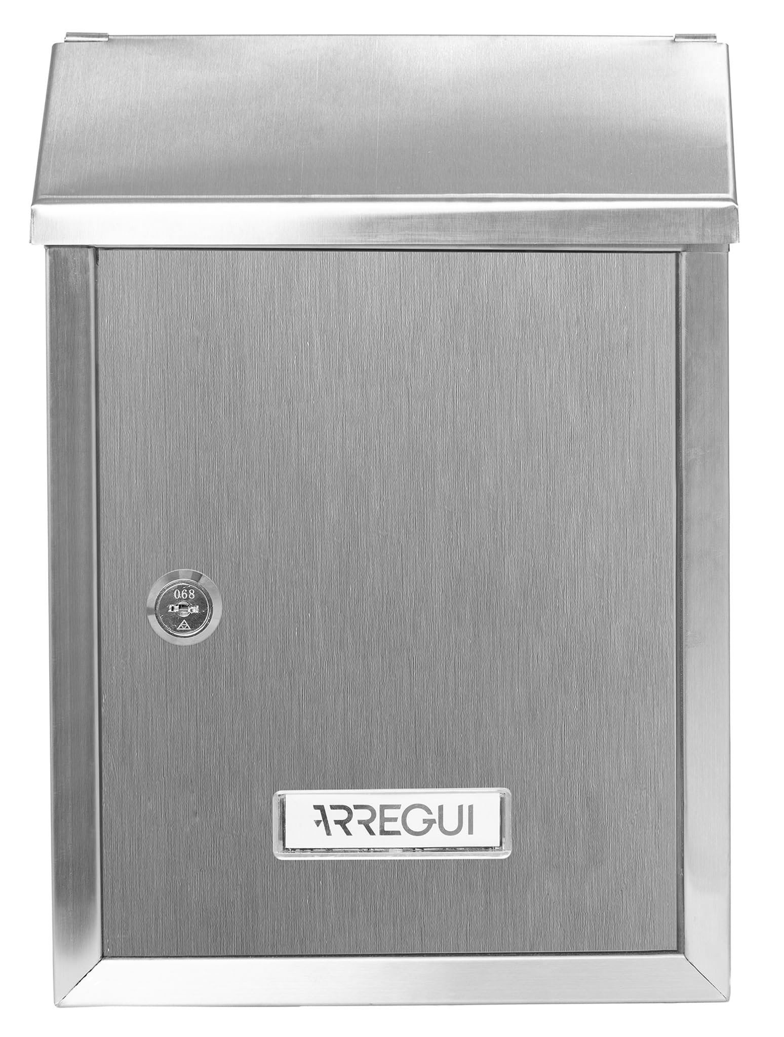 ARREGUI Smart E5727 Buzón Exterior de Acero Inoxidable Tamaño S (Correo DIN A5) | Buzón de Pared Pequeño | Buzón de Correo con Boca Trasera Recogecartas | Anticorrosivo | Fácil de Instalar | INOX