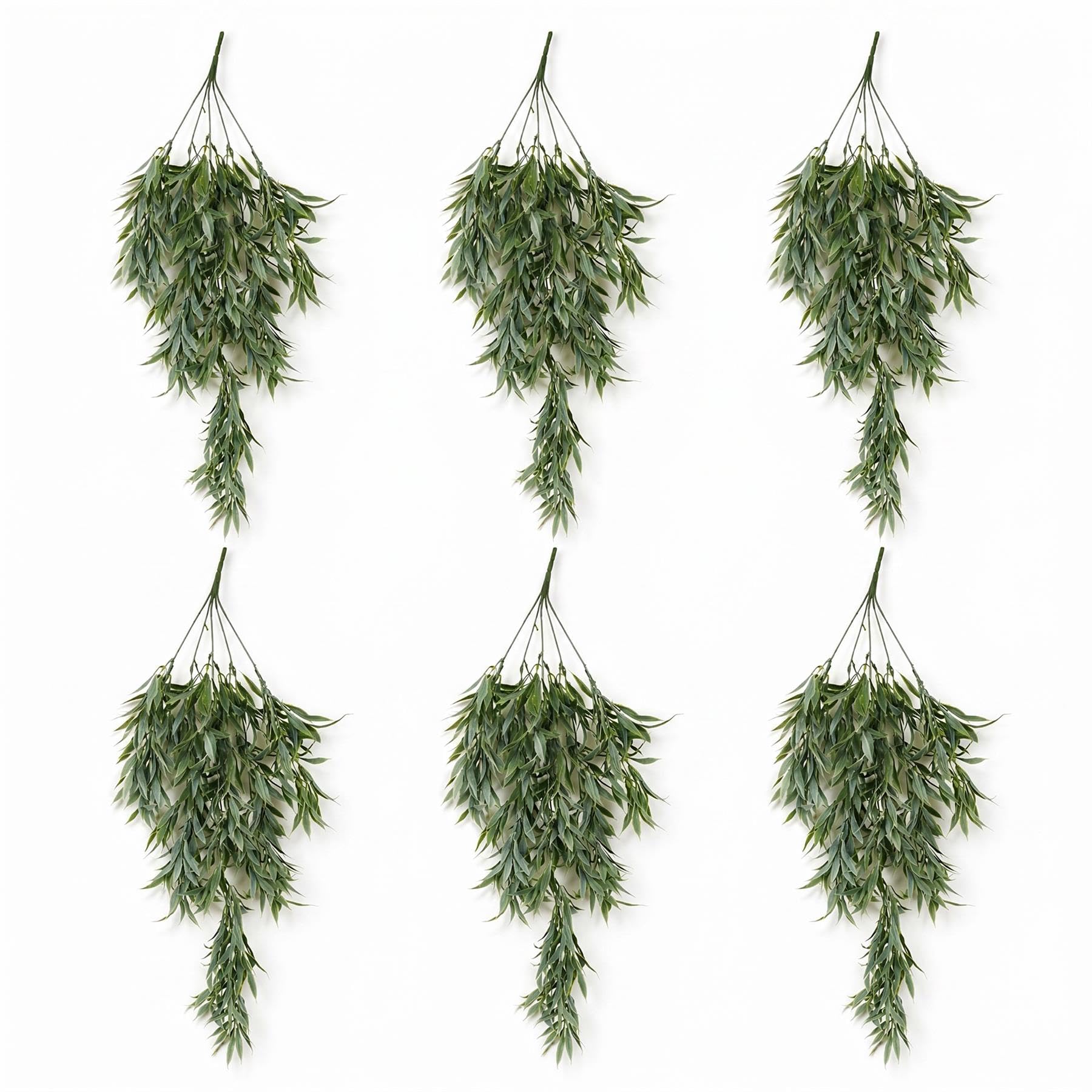 Multipack Leaf Design Artificial Hanging Plants