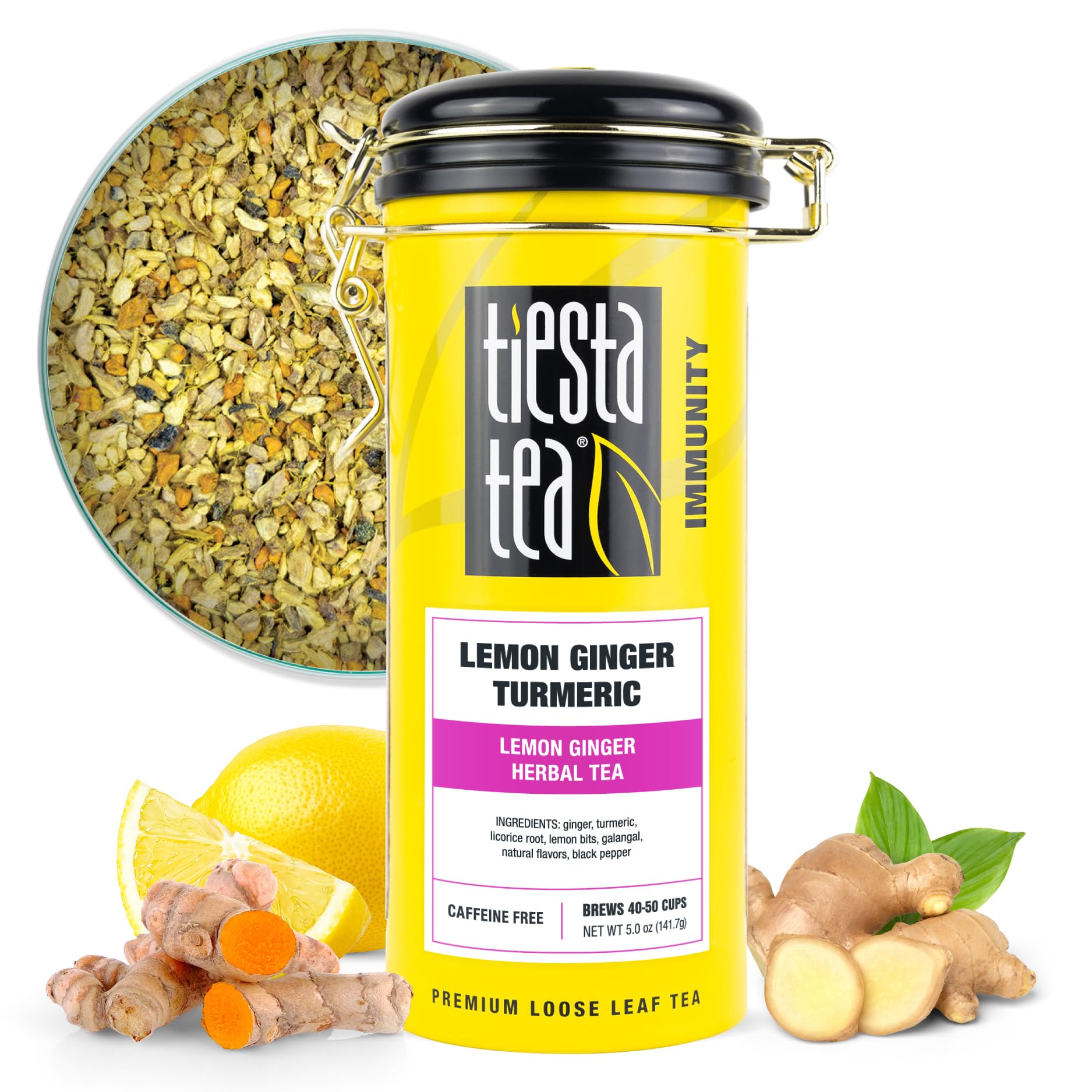 Amazon.com : Tiesta Tea - Lemon Ginger Turmeric, Loose Leaf, Lemon