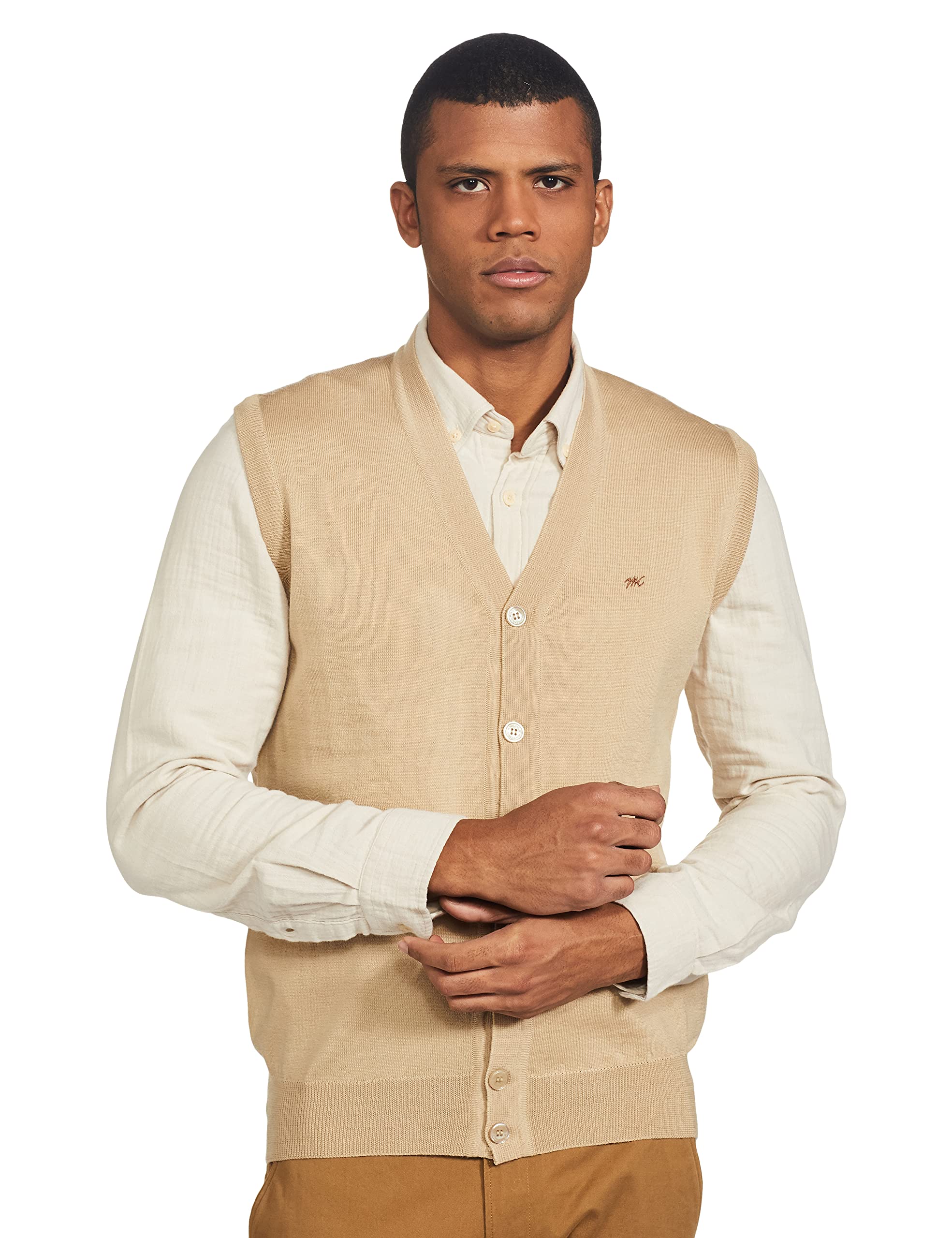 Men's Casual Wool Cardigan Sweater-image-1