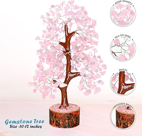Miniatura 9 de YATHABI Cristal de ojo de tigre  Árbol de gemas  Árbol bonsái de piedra  Árbol de dinero de buena suerte  Piedra de chakras  Árbol espiritual  Árbol