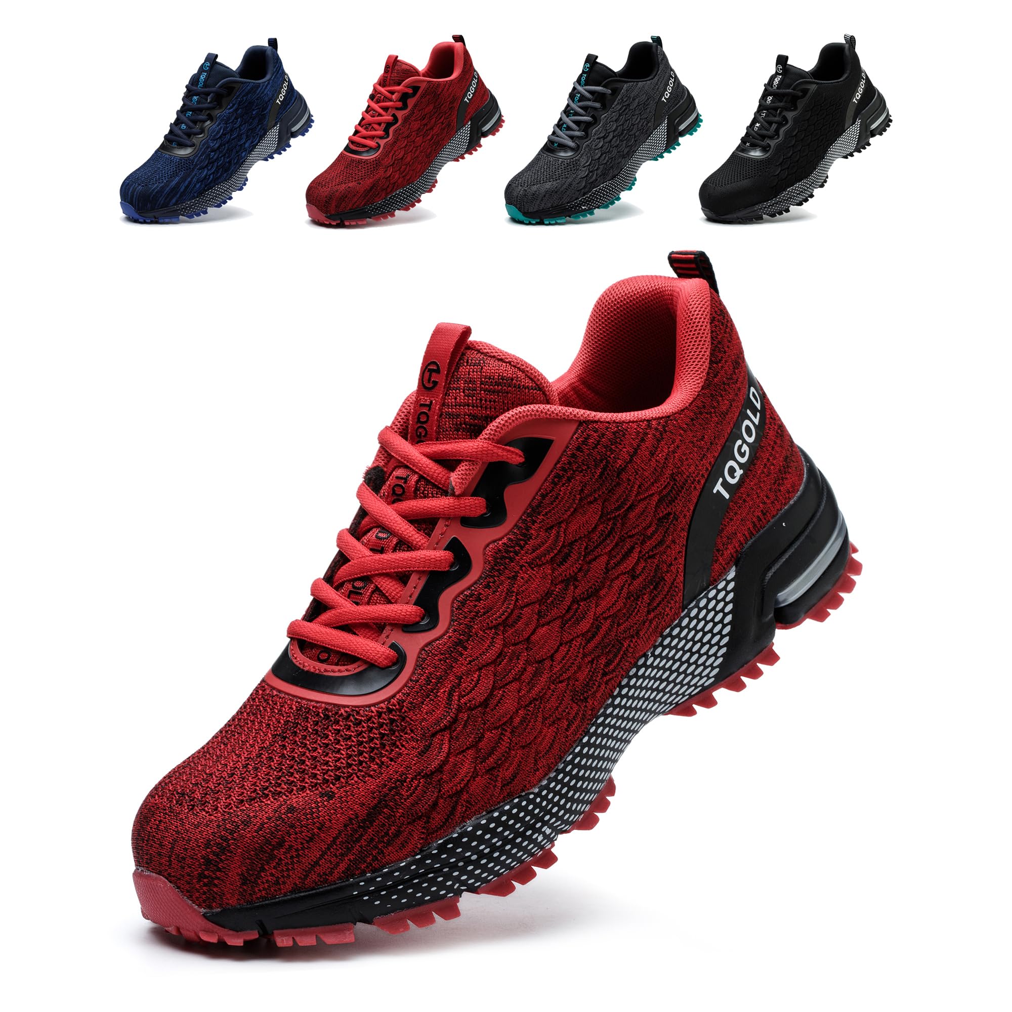 TQGOLD Scarpe Antinfortunistiche Uomo Leggere Comodo Donna Scarpe da Lavoro con Punta in Acciaio Ammortizzazione Traspiranti Antiscivolo Scarpe Protettive Industriali