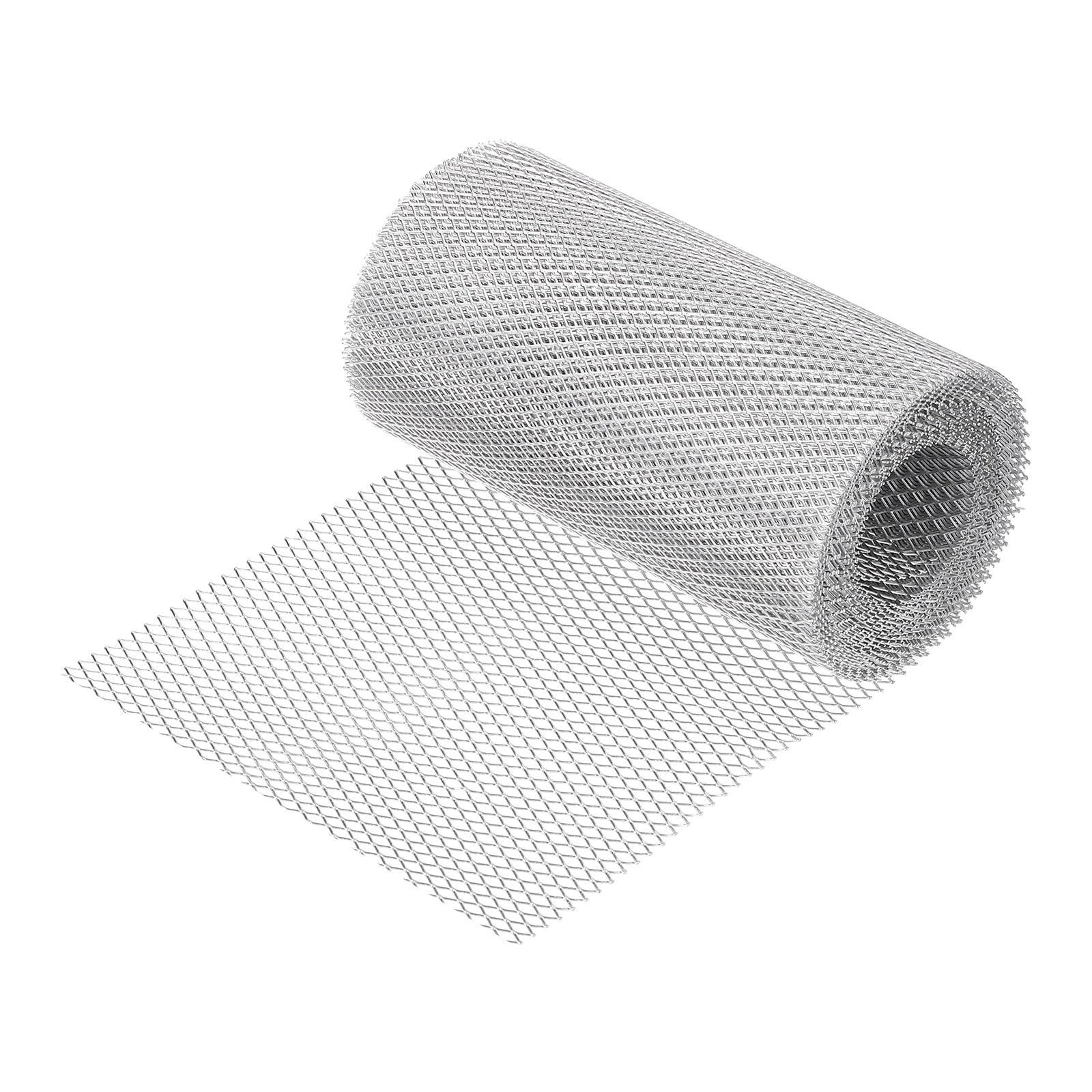 sourcing map Aluminum Gutter Guard Mesh Roll, 15cm x 6.1m / 5.9inch x 20ft Gutter Guard, Mesh Guards Leaf Protector from Leaves, Twigs, Branches, Debris