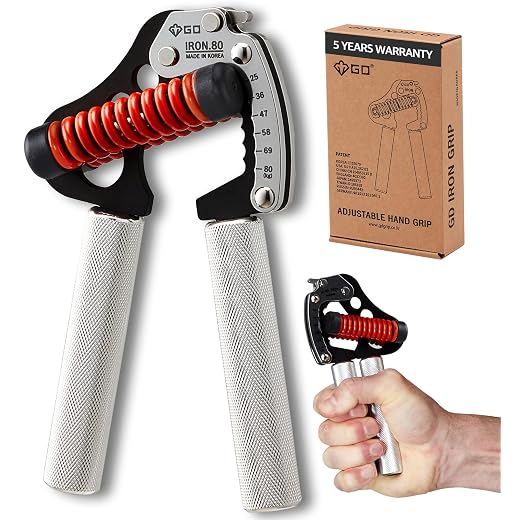 GD Iron Grip Hand Grip Strengthener (Adjustable Hand Grips for Strength Training) Wrist and Forearm Strength Trainer