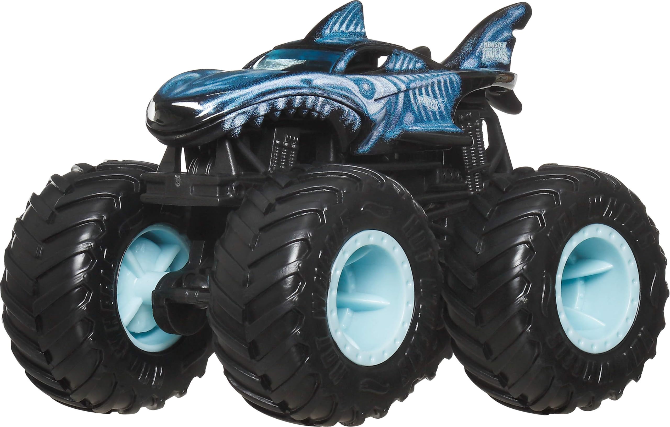 Hot Wheels Monster Trucks, 4 ciężarówki w skali 1:64, zestaw 4 pojazdów z motywem rentgenowskim, gigantyczne koła, ulubione postacie i fajne wzory