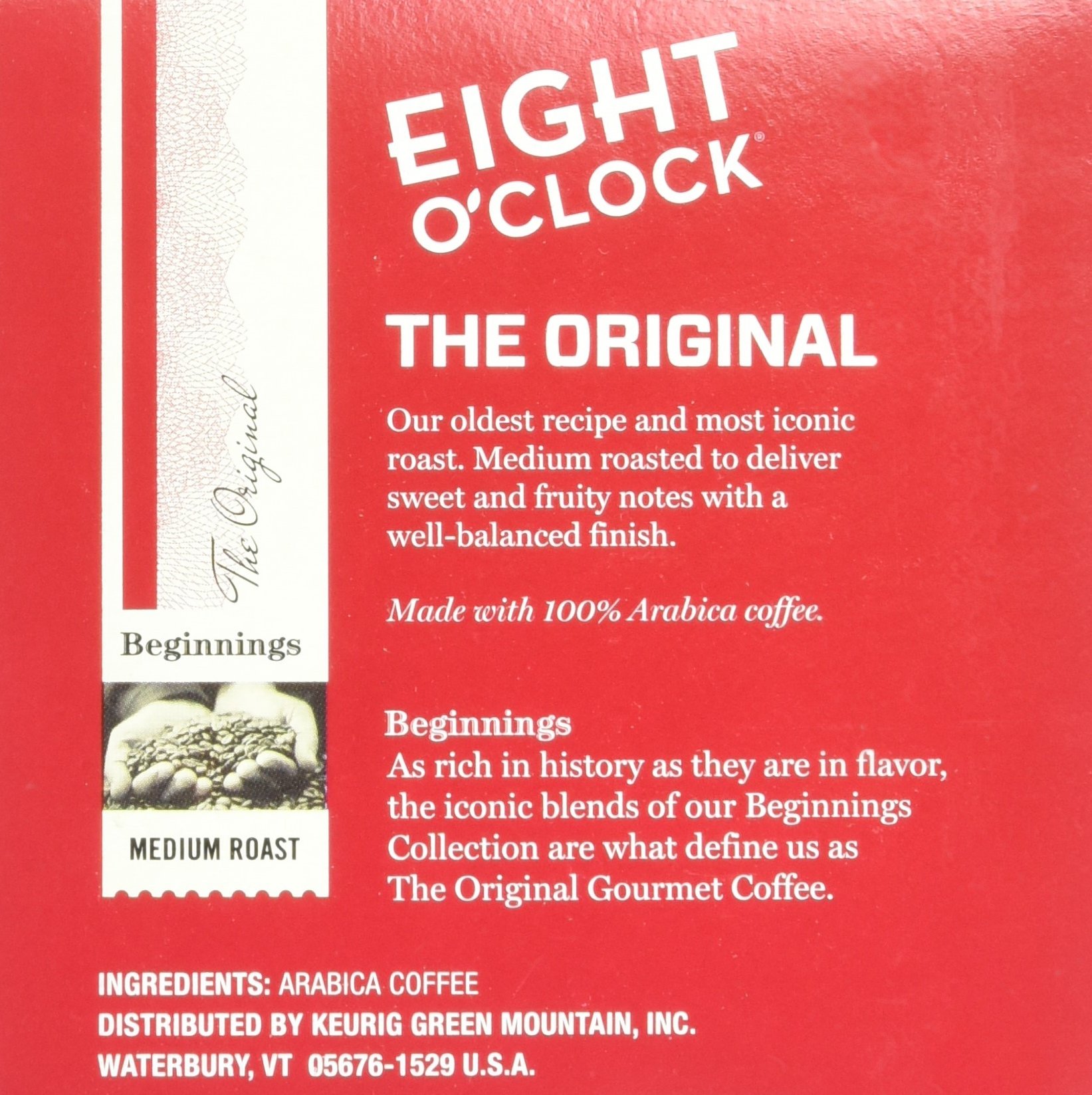 Amazon.com: Eight O'Clock Coffee Original Blend K-Cups - 72 Count