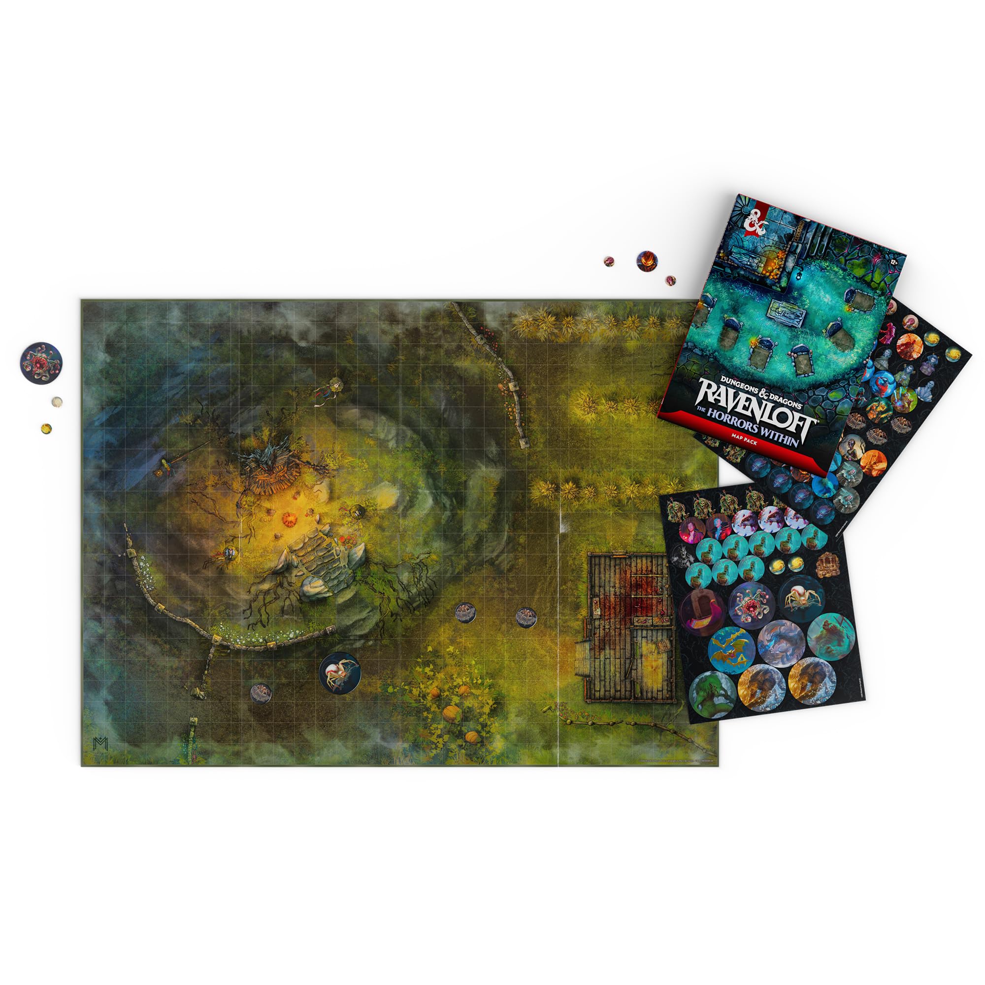 Dungeons & Dragons Ravenloft: The Horrors Within – Pakiet map | Akcesoria do gry D&D (Wersja Angielska)
