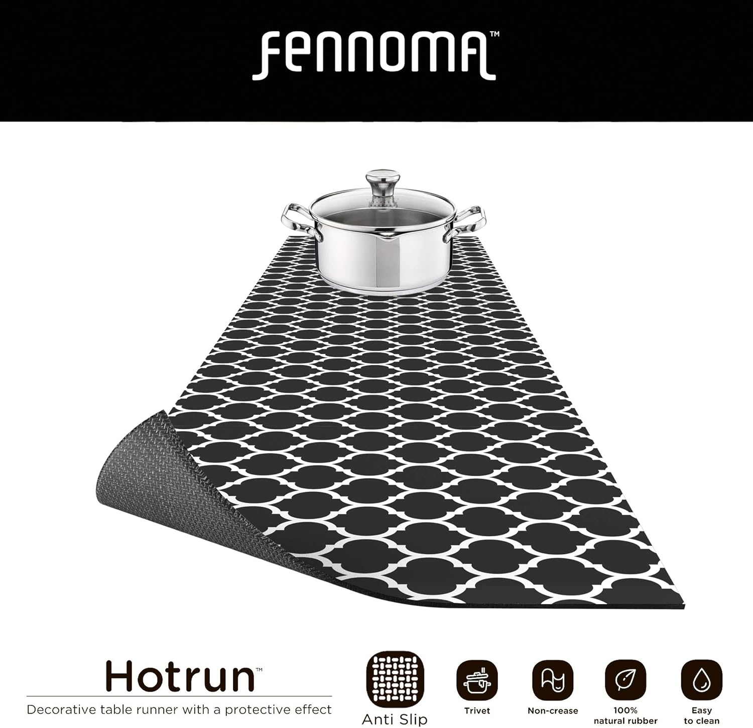70% оƒƒ Dіѕсоunt Fennoma Hotrun 2 in 1 Trivet and Decorative Table Runner Handles Heat Up to 356F, Anti Slip, Waterproof, and Convenient for Hot Dishes and Pots (Décor Black) 40% оƒƒ Dіѕсоunt Fennoma Hotrun 2 in 1 Trivet and Decorative Table Runner Handles Heat Up to 356F, Anti Slip, Waterproof, and Convenient for Hot Dishes and Pots (Décor Black)