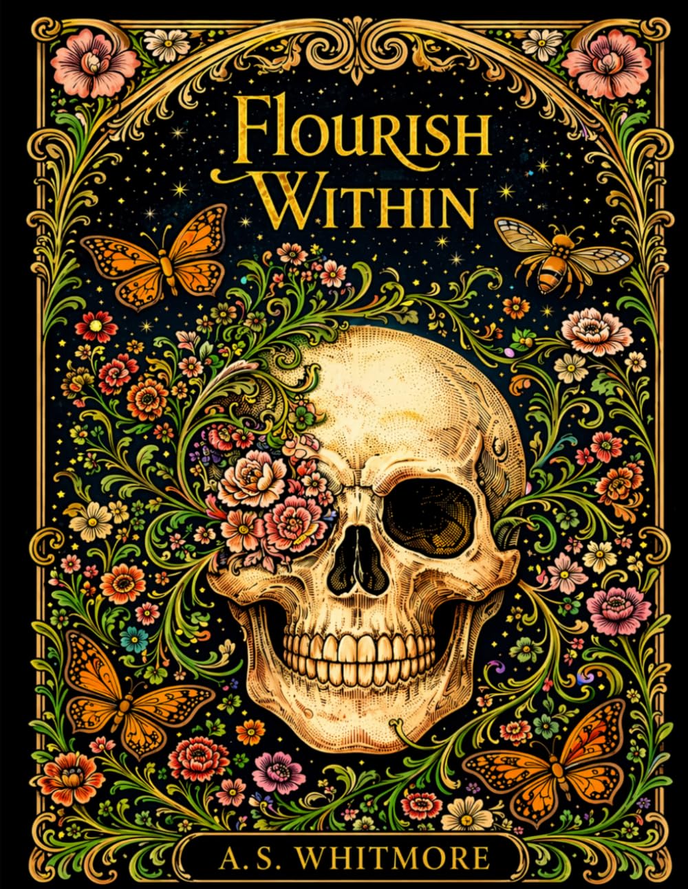 Flourish Within: An Intricate Anatomical Coloring Book of Hidden Life (From Within Series)