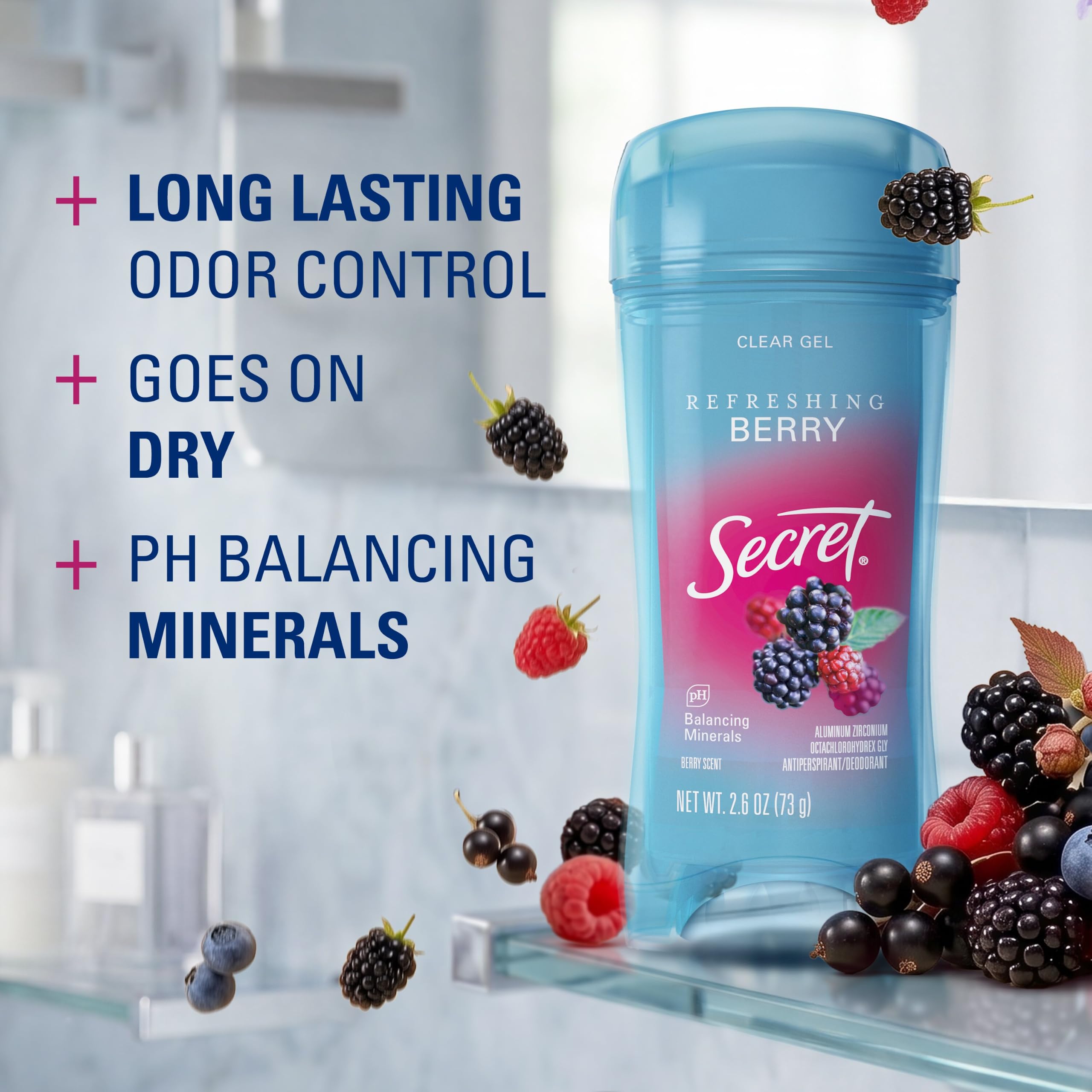 Secret Scent Expressions So Very Summerberry Clear Gel Antiperspirant/Dezodorant, 160ml (Pack of 2), So Very Summerberry, 150ml