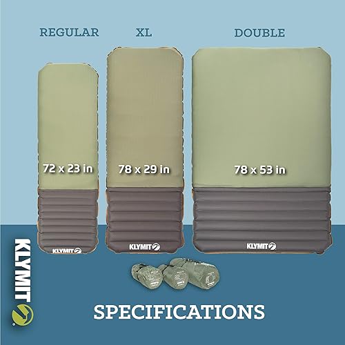 Miniatura 10 de Klymit Klymaloft - Almohadilla de dormir inflable para acampar con espuma viscoelástica, cama de aire ultra gruesa para senderismo y mochileros, 5
