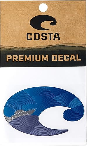 Costa Del Mar Calcomanía estándar prémium, Azul oscuro