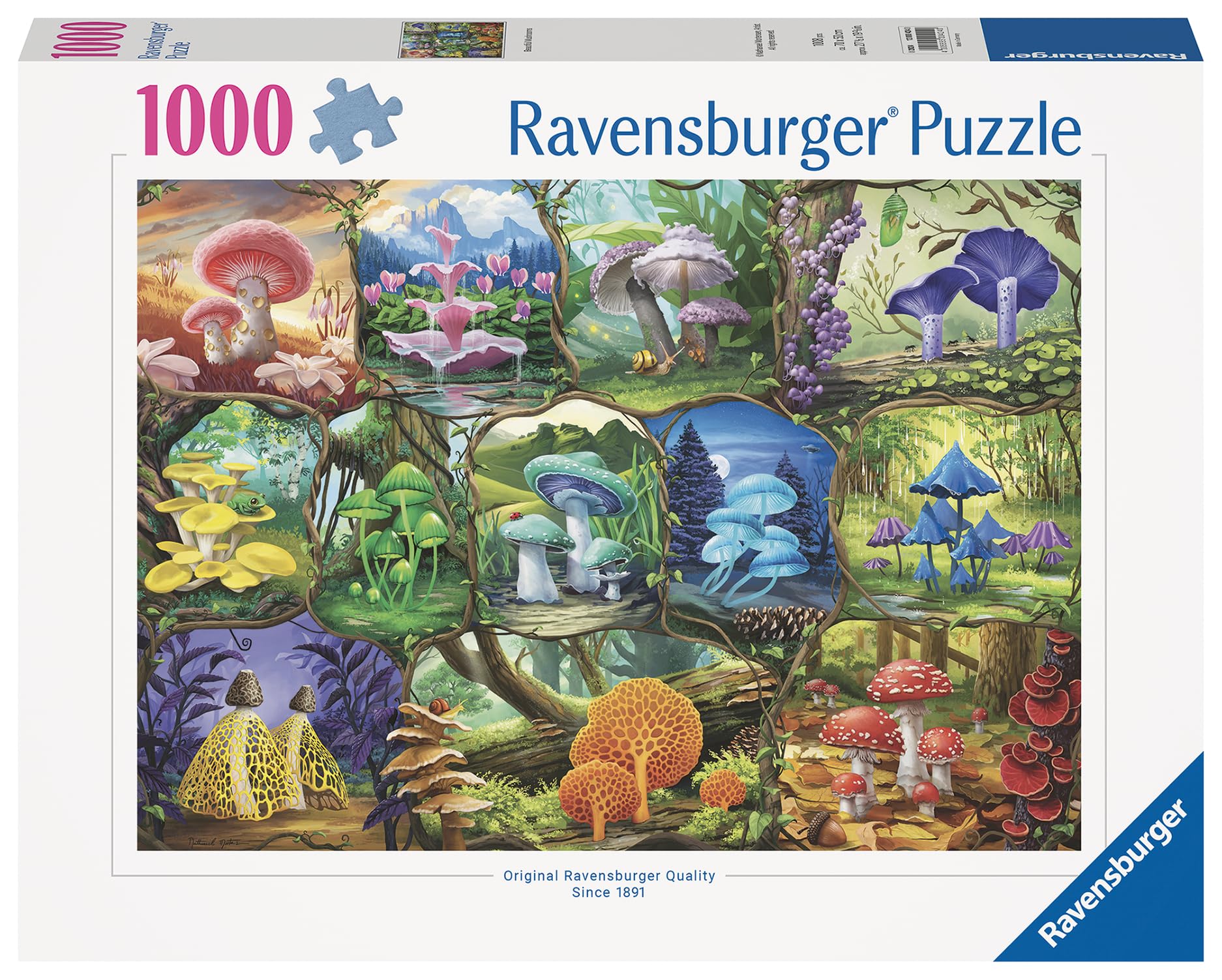 Le Village de Champignons - Aimee Stewart Ravensburger-01258 1000 pièces s - Animaux fantastiques - /Planet's