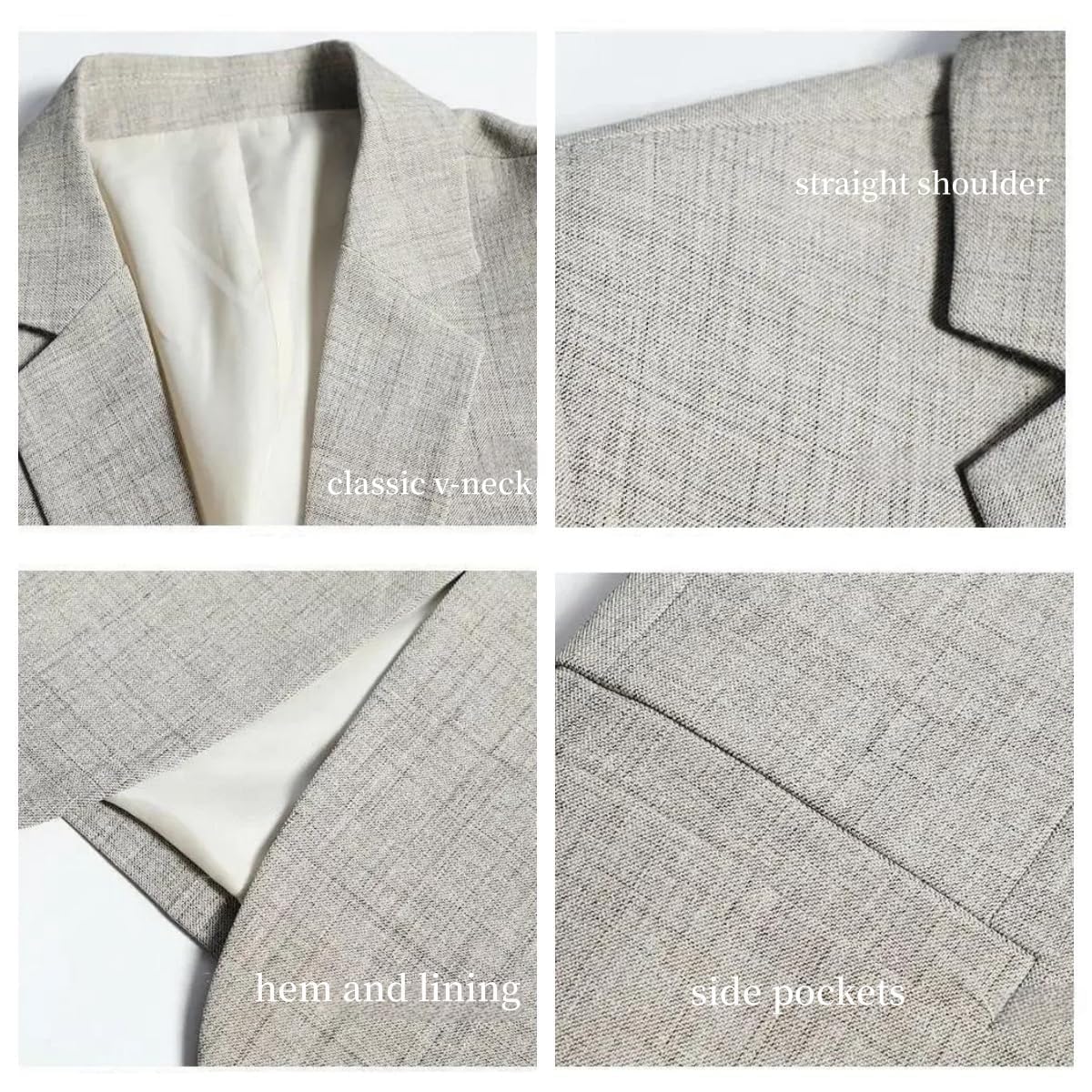 Giacca da uomo in lino, a righe, casual, elegante, aderente, con due bottoni, giacca estiva leggera, sfoderata, per sport, lavoro, lavoro