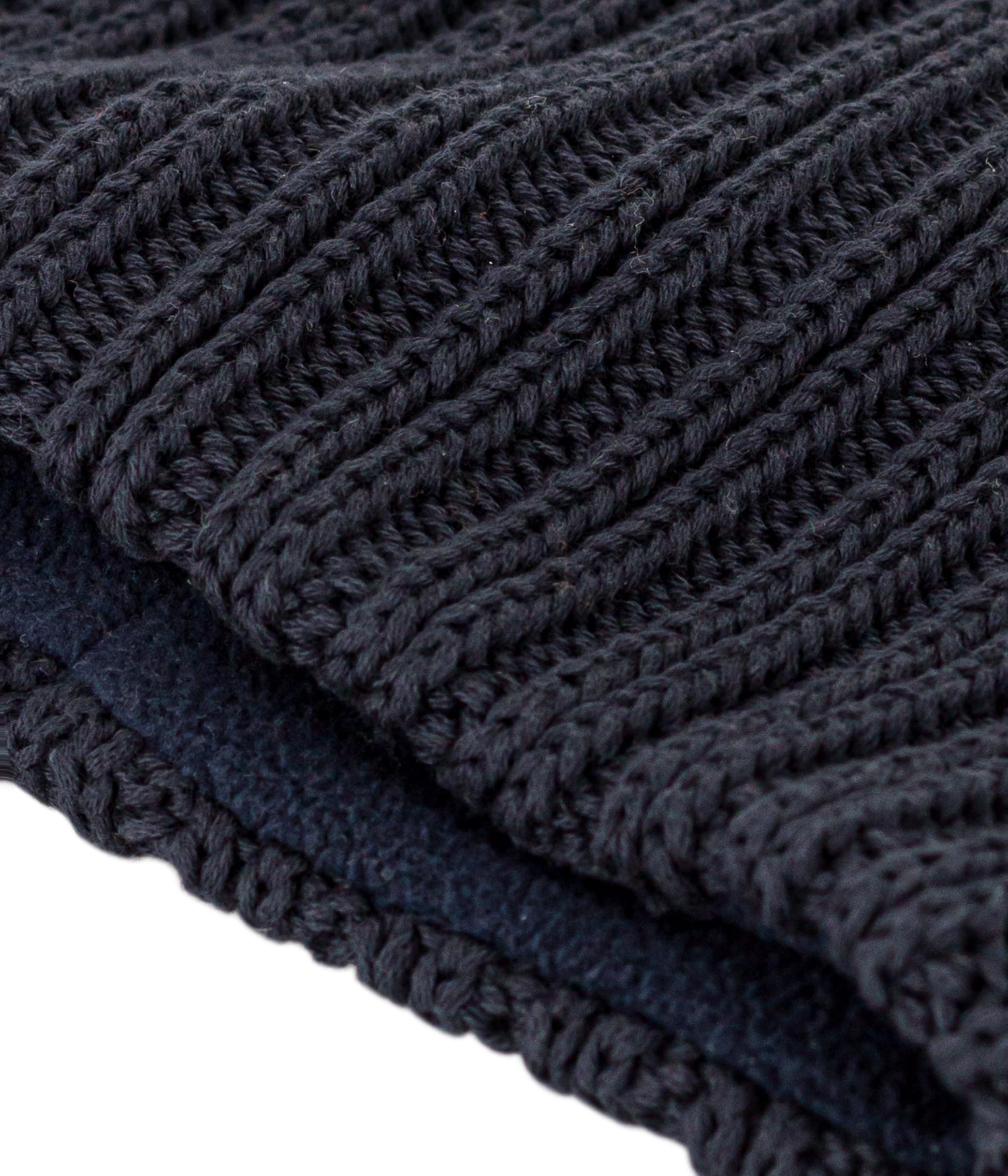 Petit Bateau Snood en Tricot Doublé en Polaire Enfant Garçon-Fille, Bleu Smoking, Taille 2