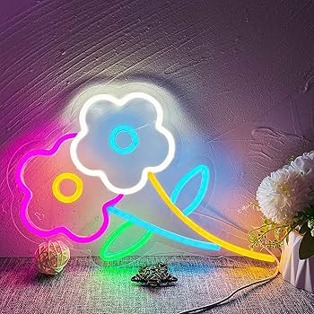 Amazon.co.jp: 花ネオン サインのセット LED フラワー ネオン