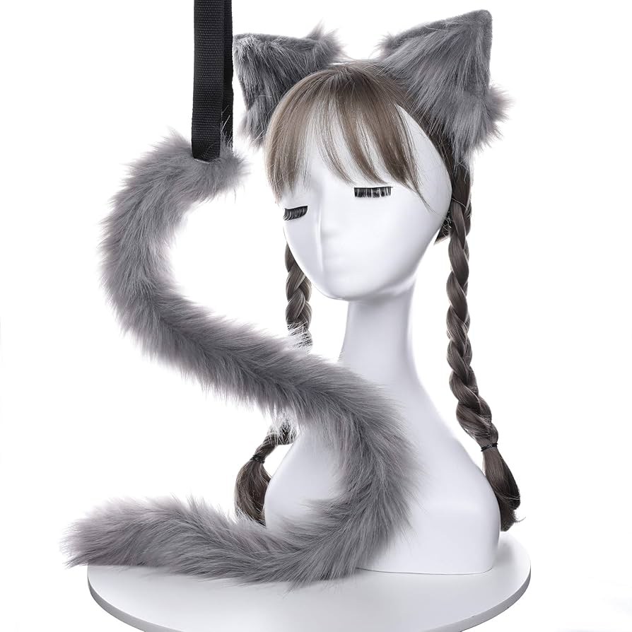 Amazon.co.jp: SENMHSきつねみみ きつねしっぽ 狐 狐 狼 耳 お尾