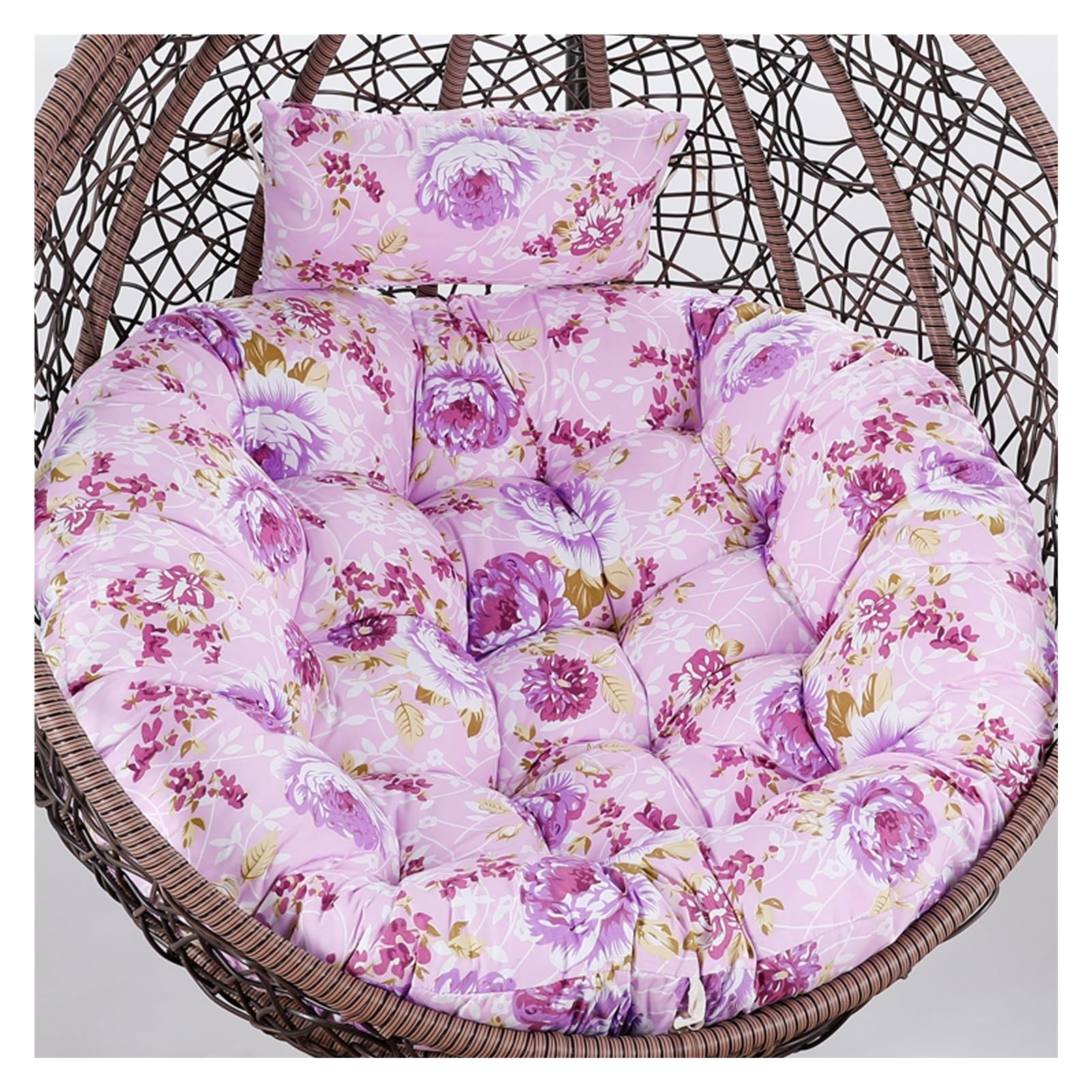 Meiiron Hammock Swing Chair Cushion, Egg Chair Cushion Only, Cushions for Hanging Basket Chair Waterproof, Cover Washable & Detachable(Color 25,Diameter 120cm)