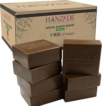 Hanzade Bitkisel Doğal El Yapımı Hatay Ardıç Katranı Sabunu 1 Kg