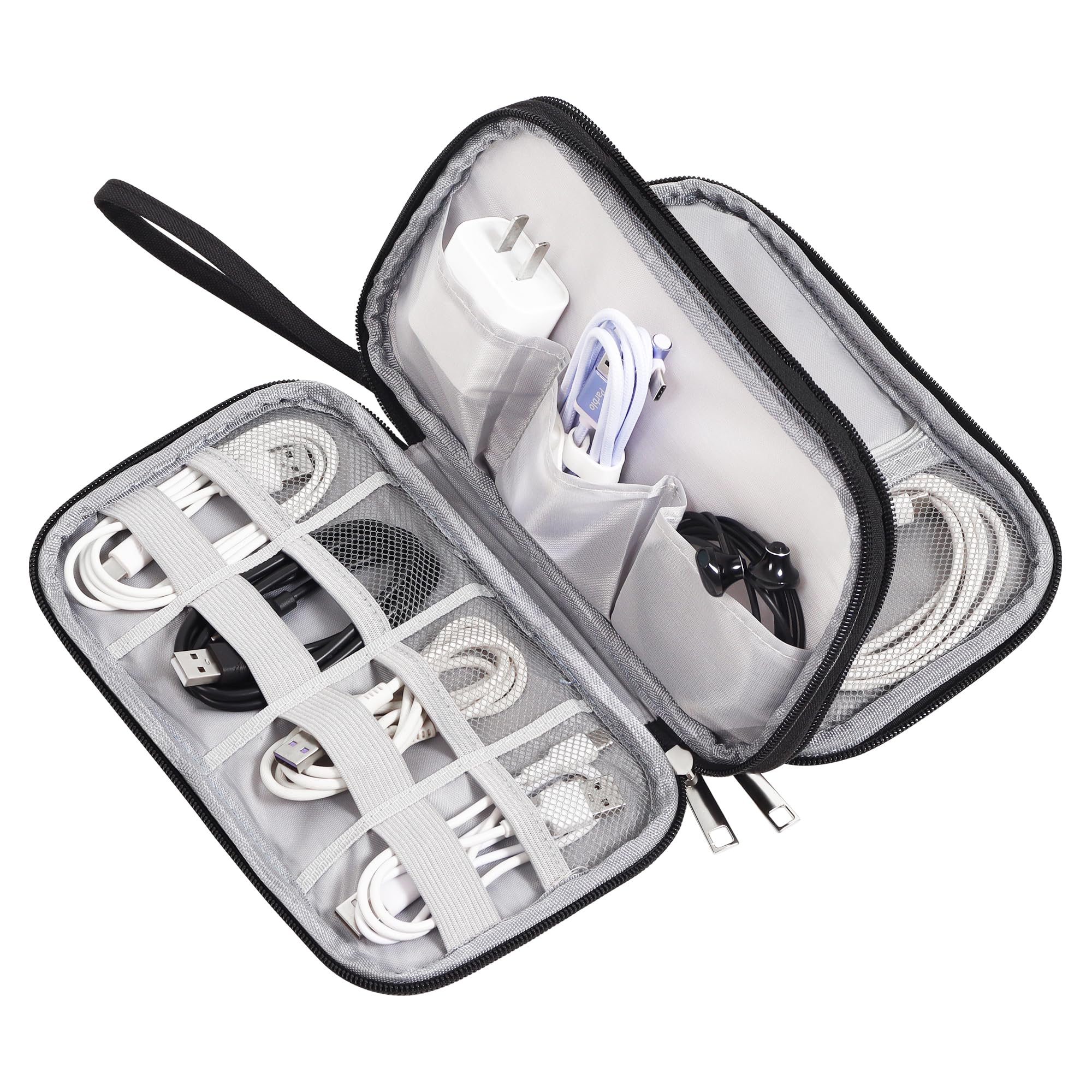 Datakabel Organizer Tas, Dubbellaags Ontwerp, met Draagbaar Handvat