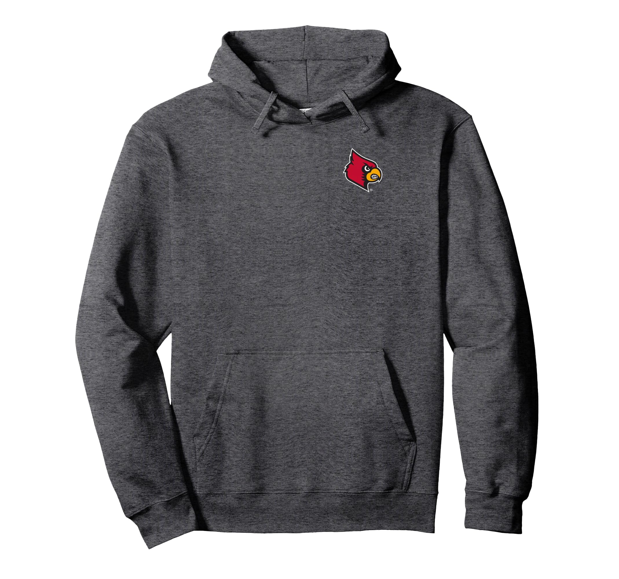Elite Authentics Louisville Cardinals Unisex Adult Black Small Classic Fit Graphic Pullover Hoodie