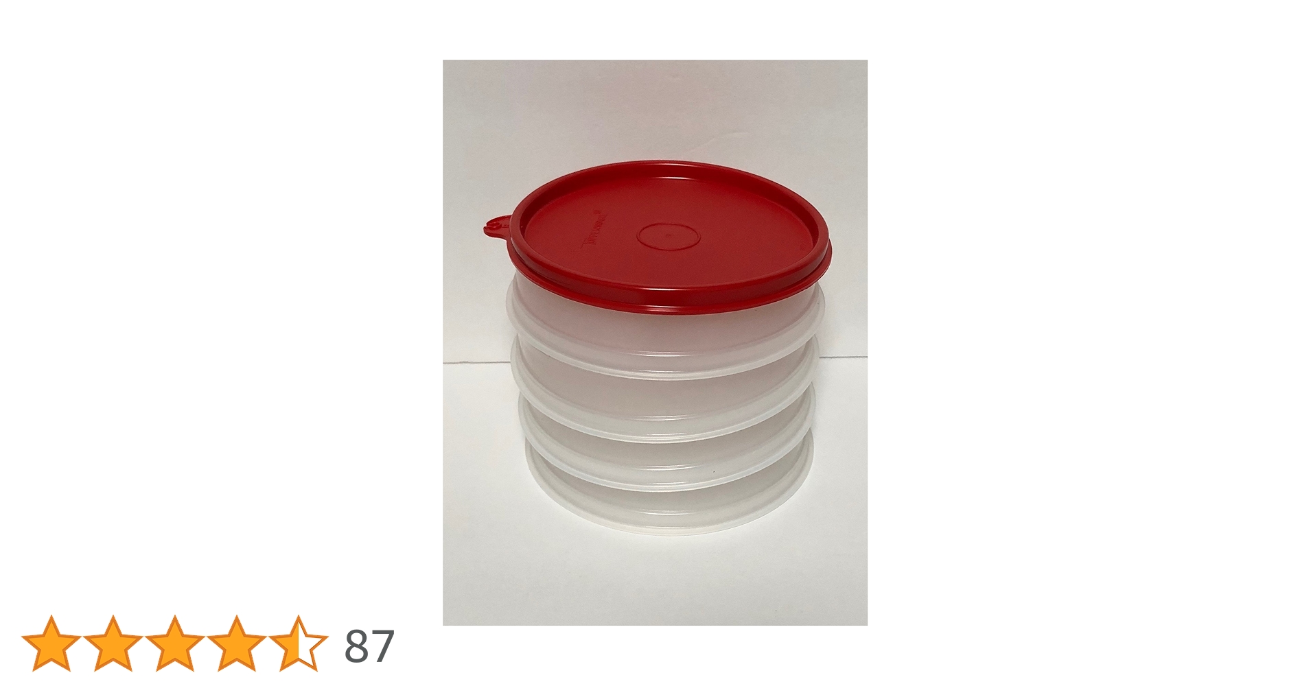 Amazon.co.jp: Tupperware ハンバーガー 冷凍庫セット 4コンテナ