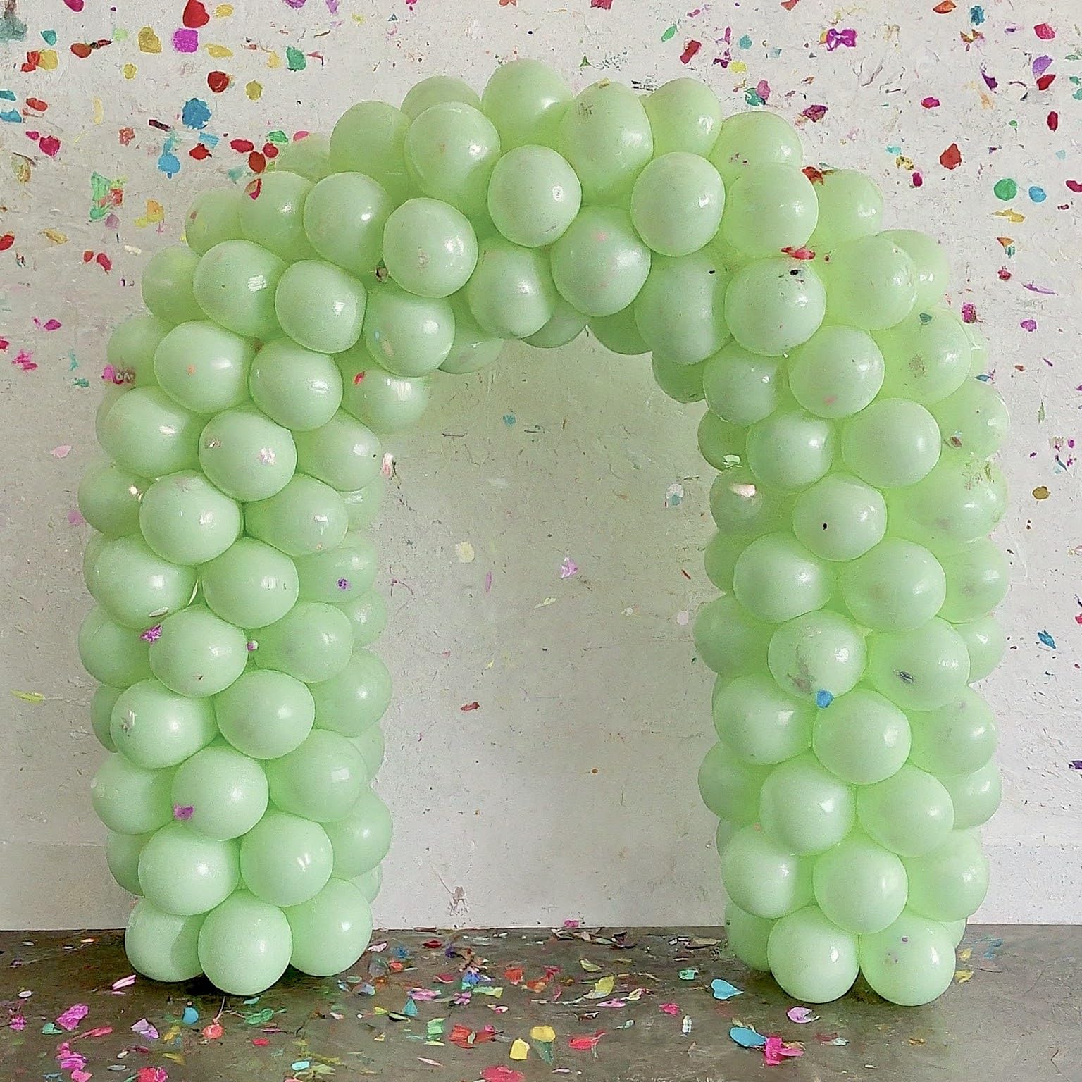 AMFIN (Pack of 50) Pastel Birthday Decoration Item Balloons - Green 2