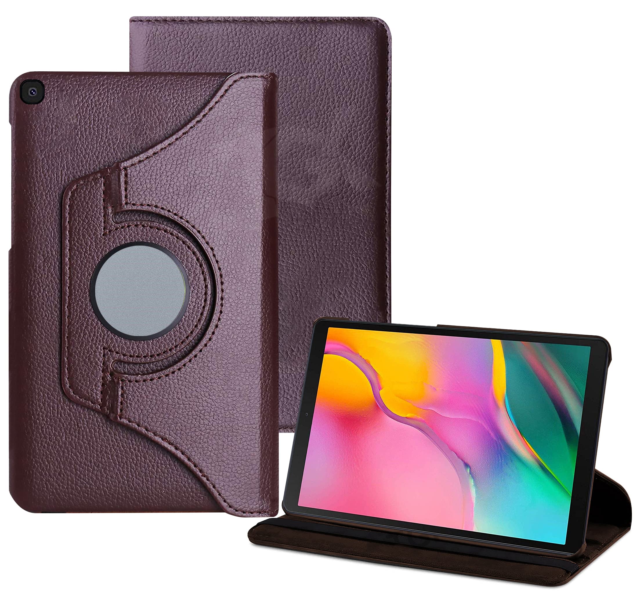 TGK Rotating Flip Cover for Samsung Galaxy Tab A 10.1 inch Case SM-T510 SM-T515 SM-T517 Brown (B07WWYTHHZ) Amazon Price History, Amazon Price Tracker