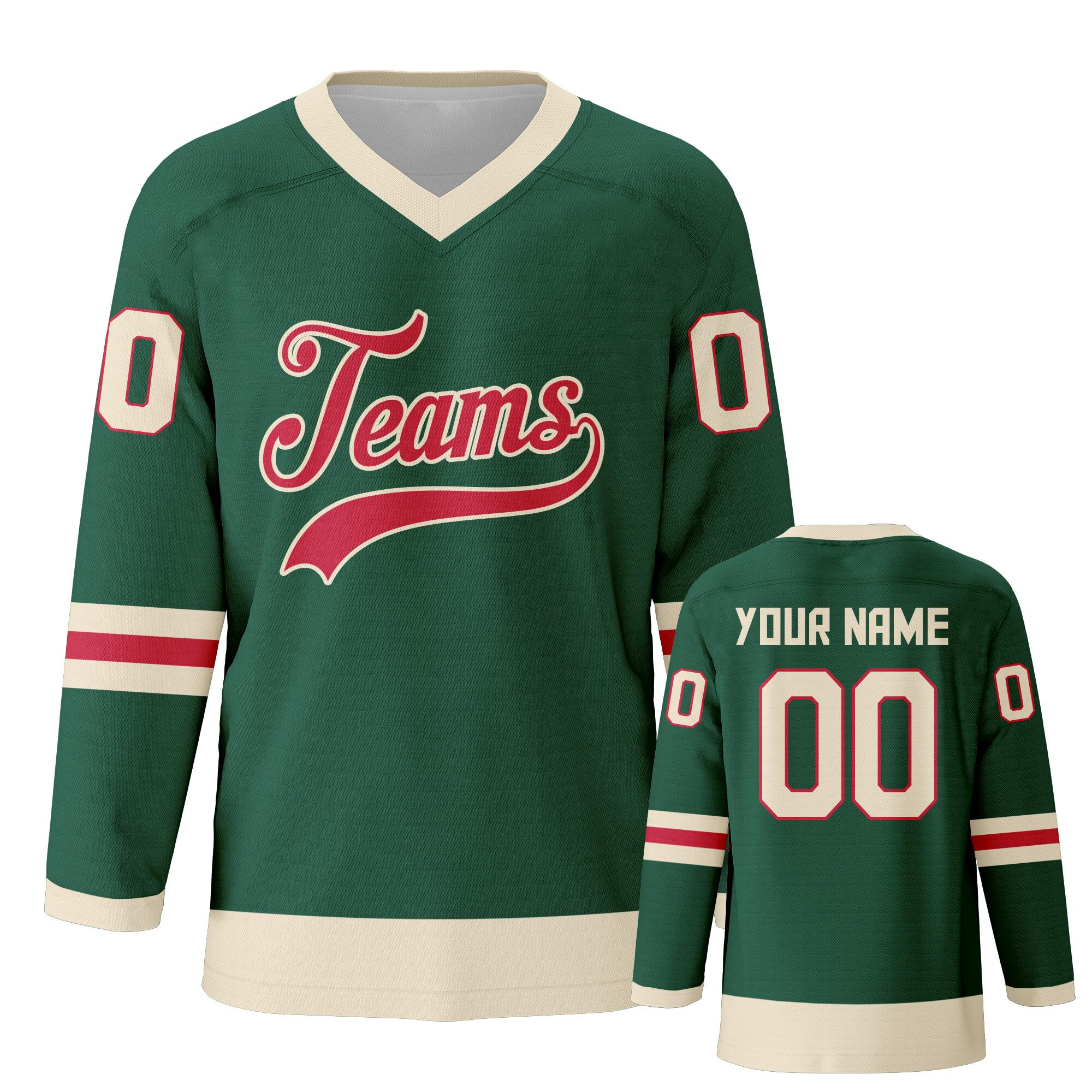 Customized Ice Hockey Jersey Personalized Team Solid Hockey Jersey Printed Stitched Hockey Jersey Men Women Youth Kids