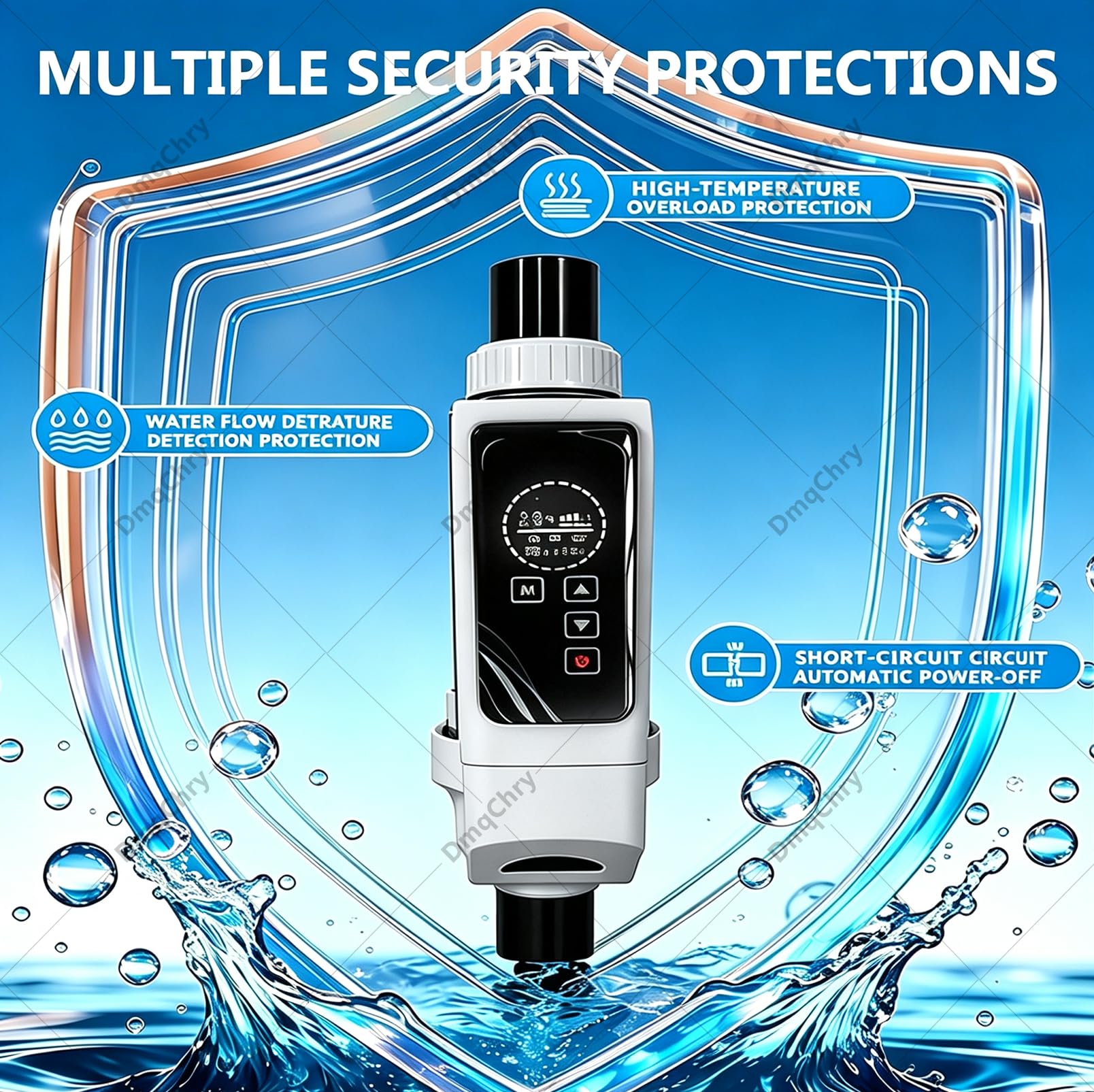 Generador de Cloro a Partir de Sal para Piscinas de Hasta 42.000 Galones, Clorador Salino Inteligente con Control por App, Celda de Titanio Autolimpiante, Ajuste de Producción de Cloro 42000Gal