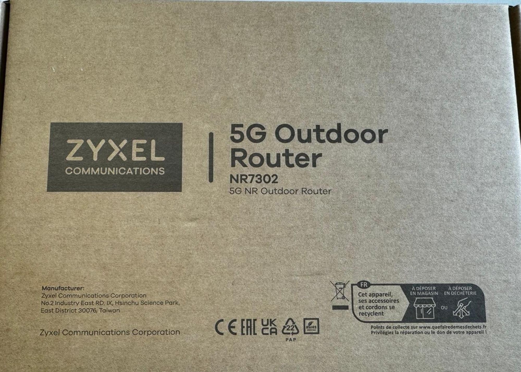 Zyxel 5G NR Outdoor Router, velocità ultra veloce, grande capacità, bassa latenza, serie NR7301/NR7302/NR7303
