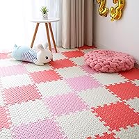 Vista 10 de Tapete de juego de espuma para bebé, tapete de juego de EVA suave y no tóxico, alfombras de piso entrelazadas, alfombras de piso de espuma