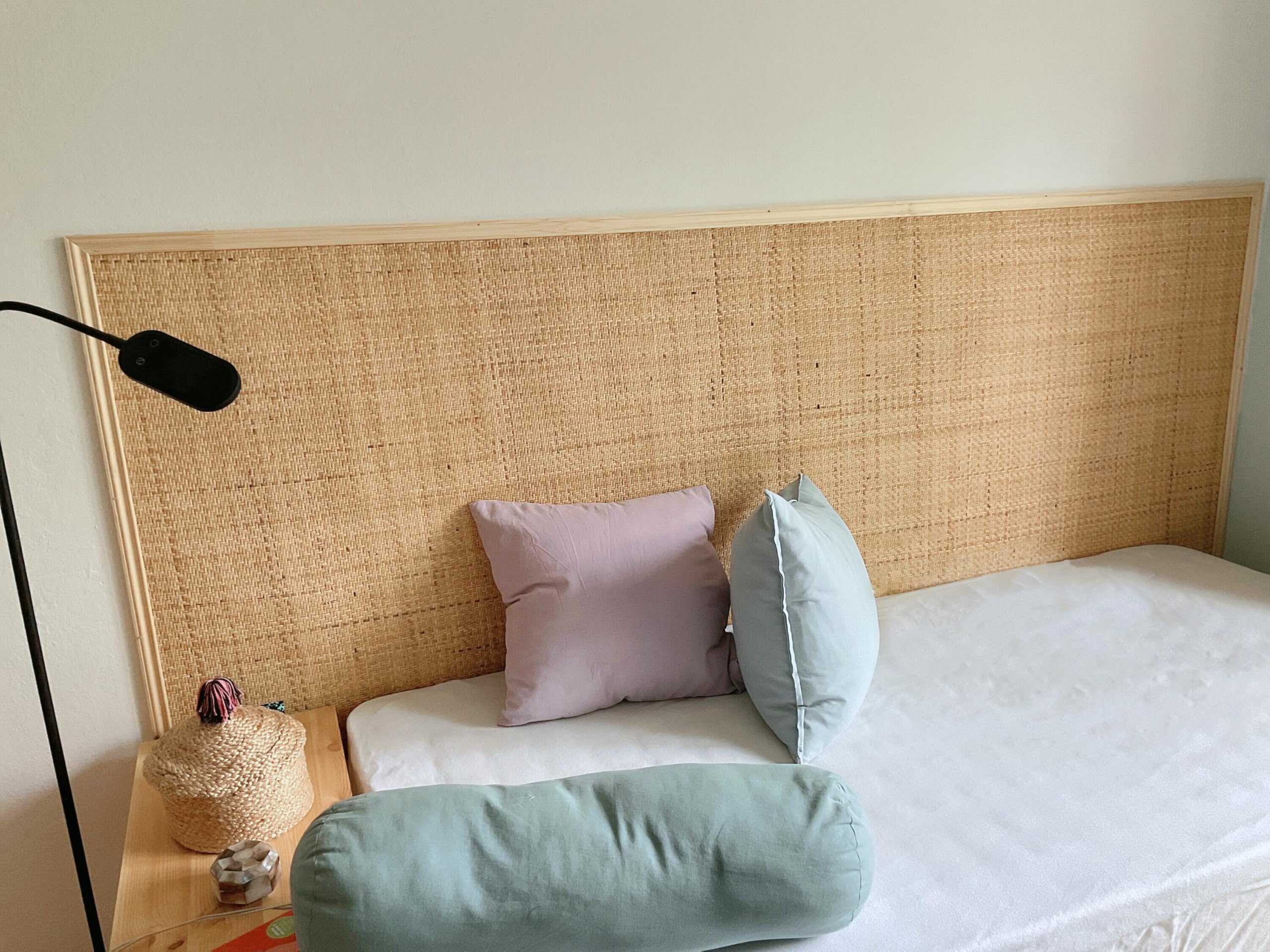 90cm de ancho, Ratan, Natural Ratan rollo mimbre 90 x 150 cm, Mimbre Rollo, Rejilla Mimbre Natural por Metros, Talla Grande Rollo ratan, ratan rollo mimbre Natural para Muebles, Tapizar sillas, Lamp