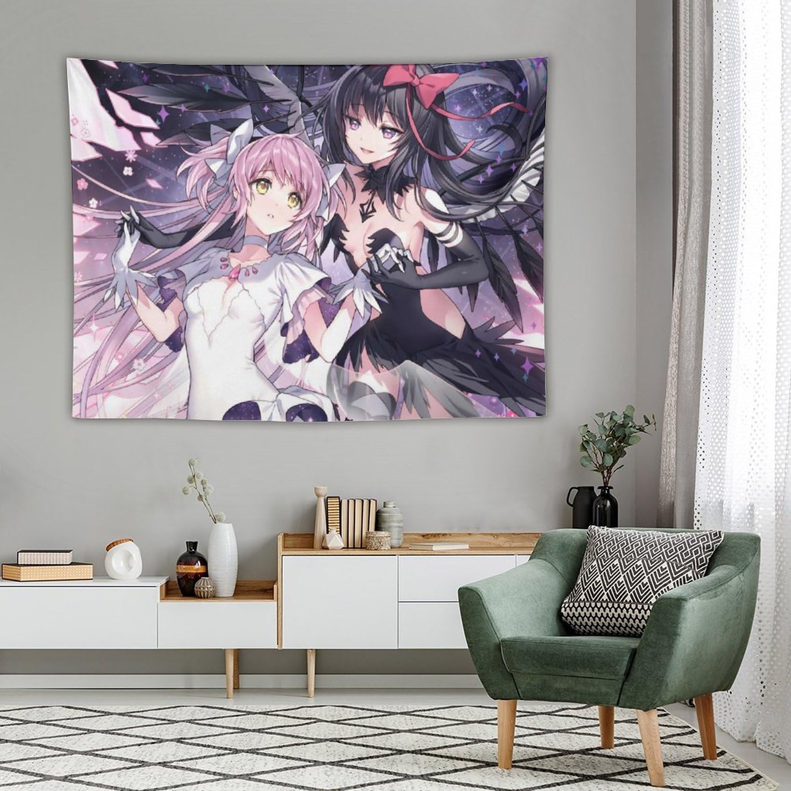 Amazon.co.jp: タペストリー 魔法少女まどか 鹿目まどか 暁美ほむら ま