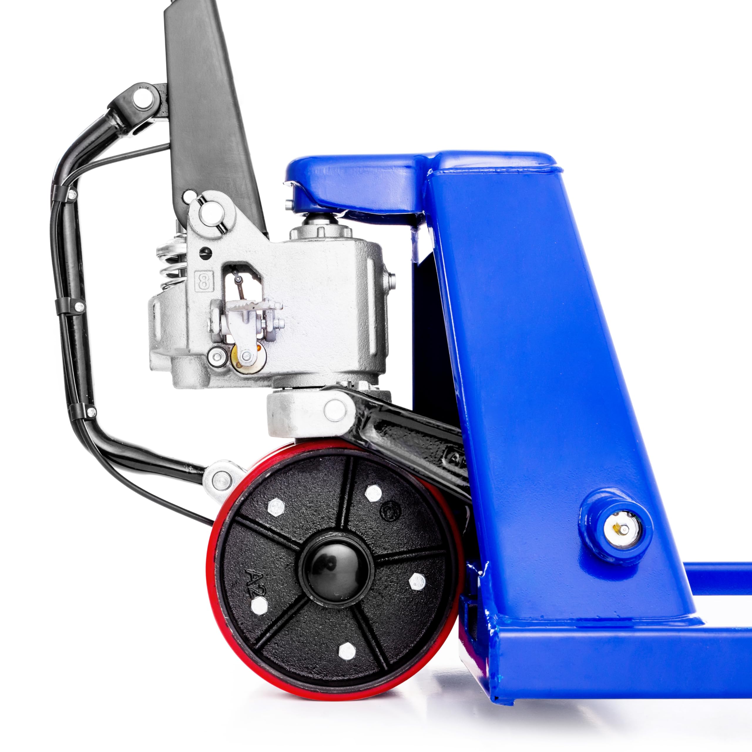 Pallit Hubwagen START mit Anfahrhilfe | 2500 kg Tragkraft | 1150 mm Gabellänge | PU Rollen | Palettenwagen Gabelhubwagen