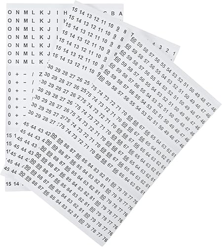 Gardner Bender 42-027 -Folletos de bolsillo de Marcadores de alambre 0-9 42-035