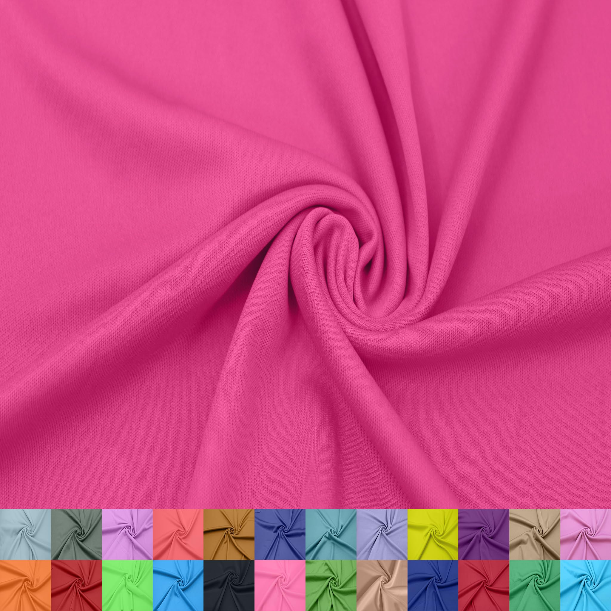 Stylish FABRIC Forro entrelazado 100 % poliéster de 60 pulgadas de ancho, tela de punto ligero de The Yard-para ropa, ropa, proyectos escolares, decoraciones de fiestas, cortinas y bricolaje, baya