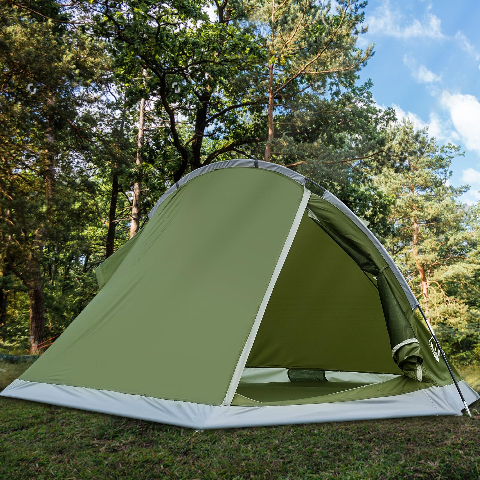 Tenda Campeggio, Tilenvi Tenda 2 Posti con Zanzariera, Tenda Ultraleggera Tende a Tunnel Pieghevole Facile da Montare,Tenda Trekking per Campeggio, Spiaggia, Arrampicata, Escursioni 2024