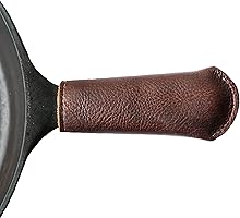 Leather Cast Iron Skillet Pan Handle Cover - Made In USA (Standard 4.5")