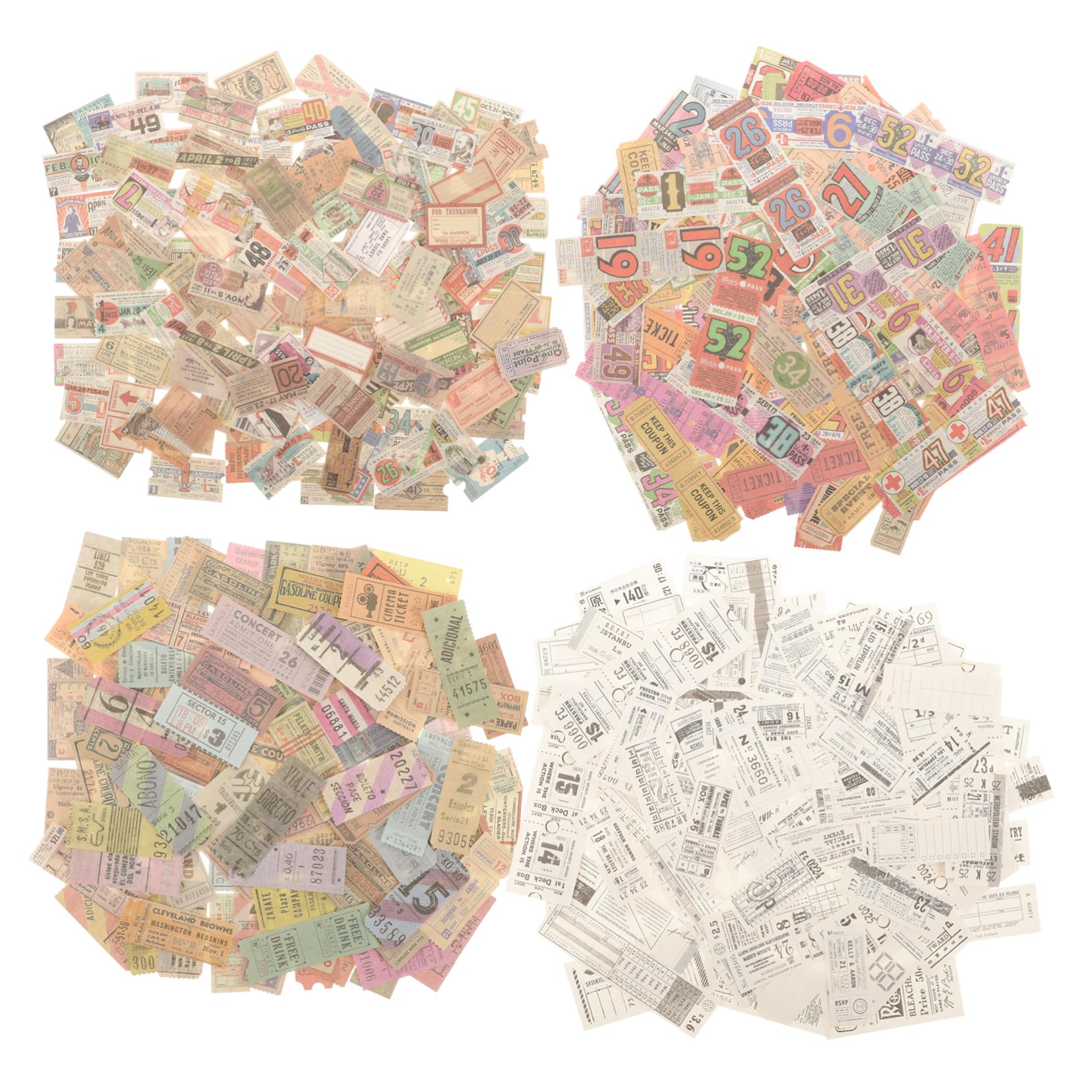 Lurrose 1200 Pcs Autocollant Planificateur Bricolage Artisanat Matériel Journal Embellissement Cahier Autocollants Planificateur Autocollants Décor Scrapbook Ornements