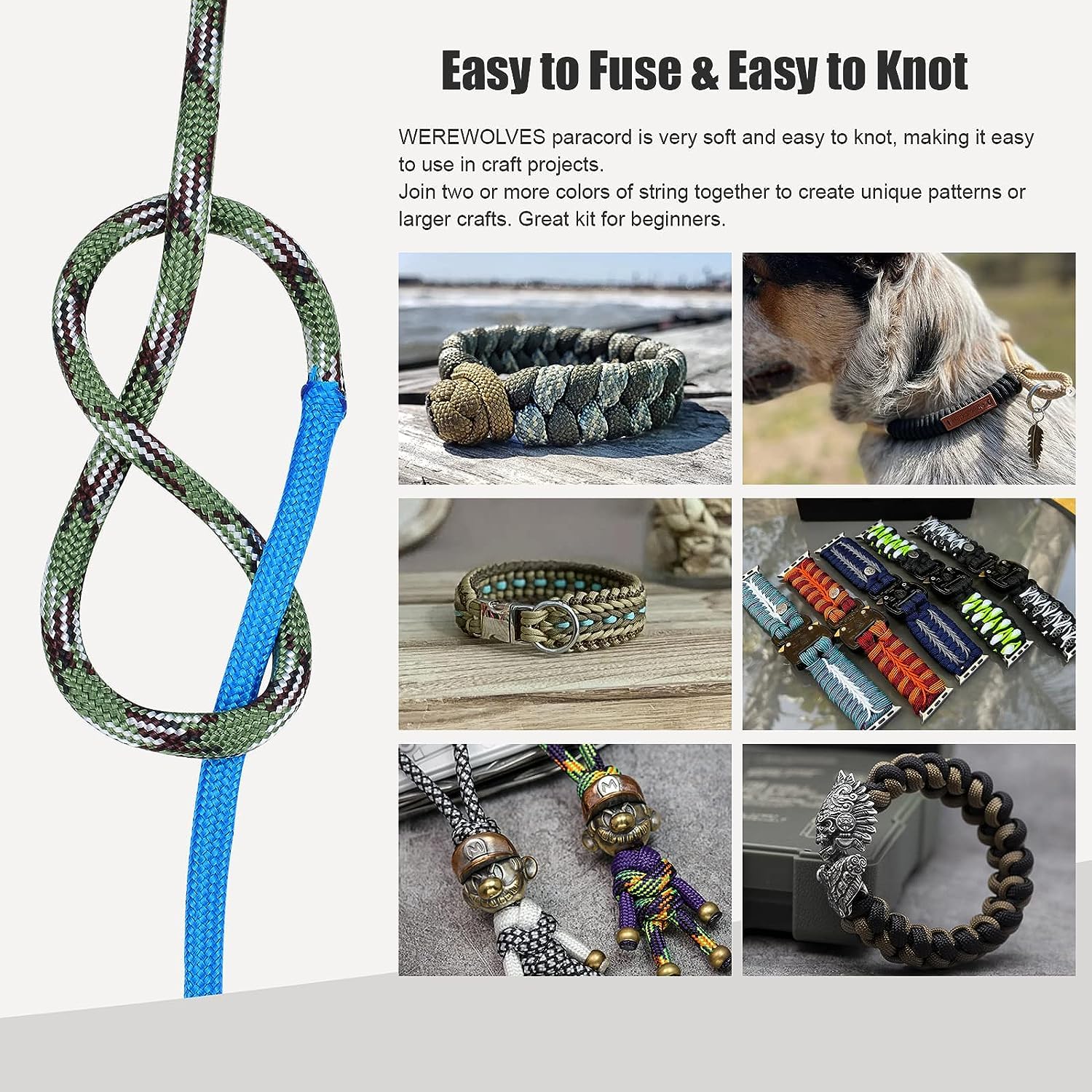 Bracelet Kit Paracord Survival Bracelet Uses Paracord Bracelets 550  Paracord Kit 24 Colors, Buckles