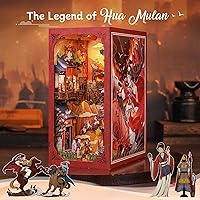 Vista 41 de CUTEBEE Kit de Rincón de Libros, Kit de Casa en Miniatura DIY Booknook, Casa Pequeña, Rompecabezas de Madera 3D, Kit de Casa de Muñecas para Adultos