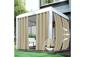 Outdoor Curtains for Patio - Waterproof, Windproof, Privacy Protection