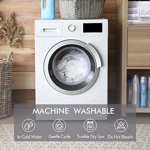 Miniatura 7 de Madison Park Juego de sábanas de microfibra cepillada suave, elegante diseño de dobladillo bordado, bolsillo elástico de 14 pulgadas que se adapta a